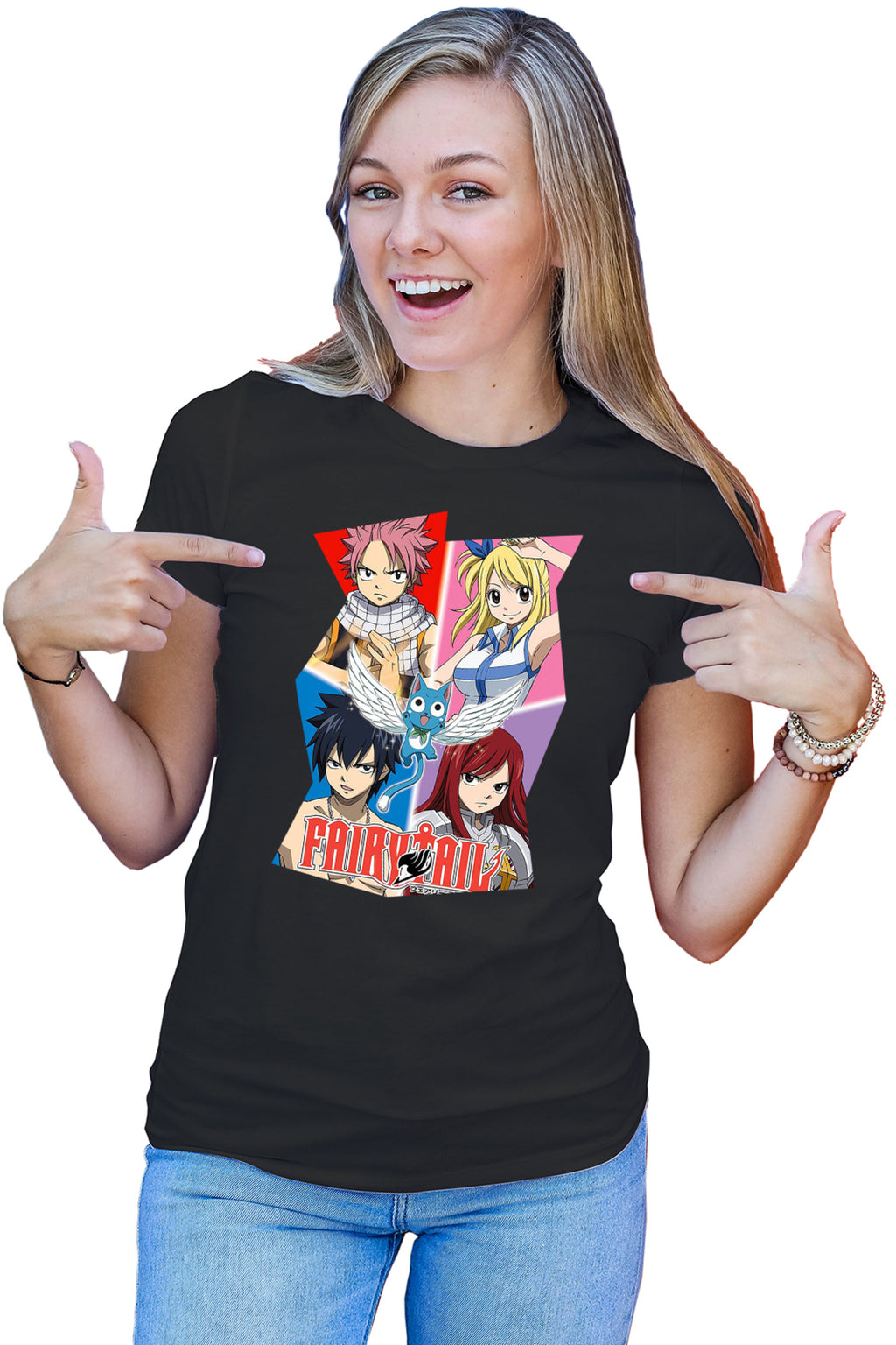 Tricou dama Fairy Tail Dream Team Gang Cool Hero