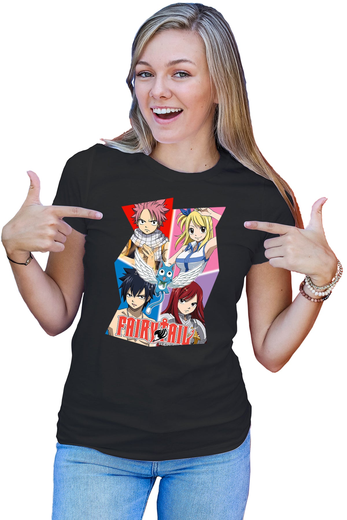 Tricou dama Fairy Tail Dream Team Gang Cool Hero