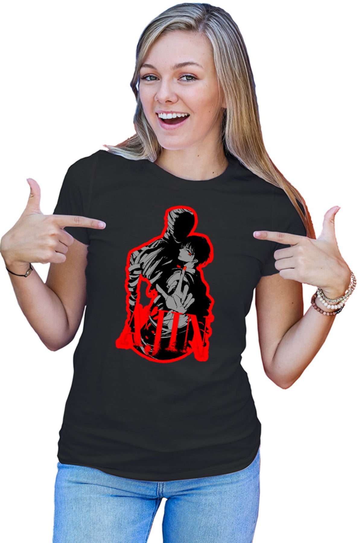 Tricou dama Ajin Nagai Kei Gore Paranormal Horror Anime