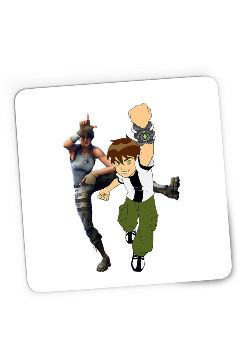 Mousepad Gaming Ben10 Jump Comics Fortnite Game Children Dance Fun, 21x19 cm