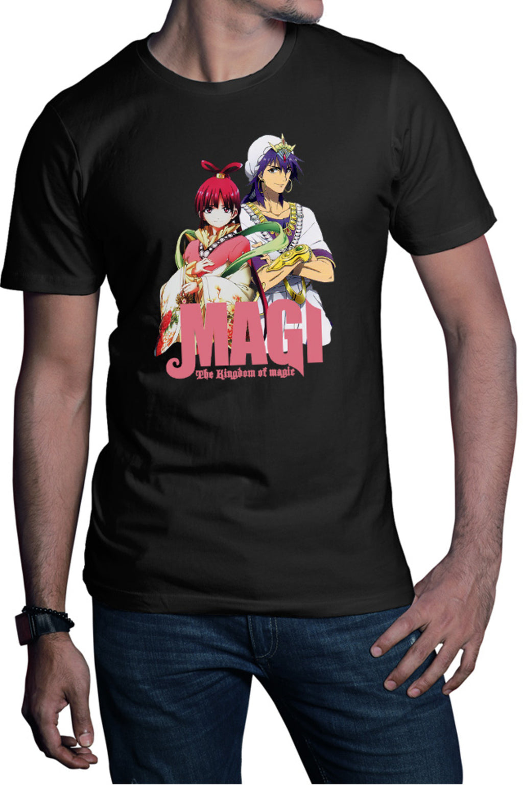 Tricou barbati Magi The Labyrinth of Magic Kougyoku Queen Sinbad Cool