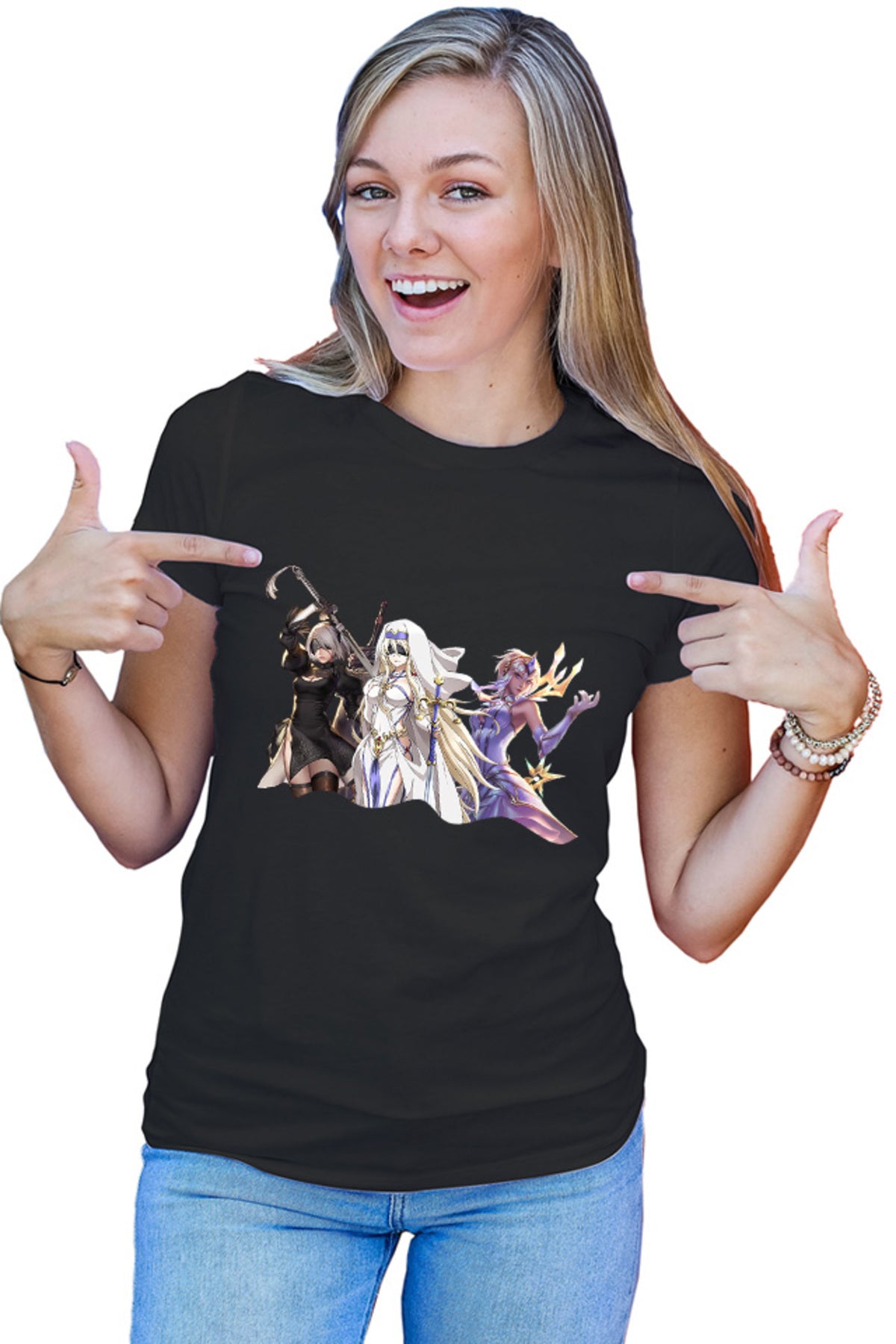 Tricou dama Goblin Slayer Onna Shinkan Nier Automata Zero Legends