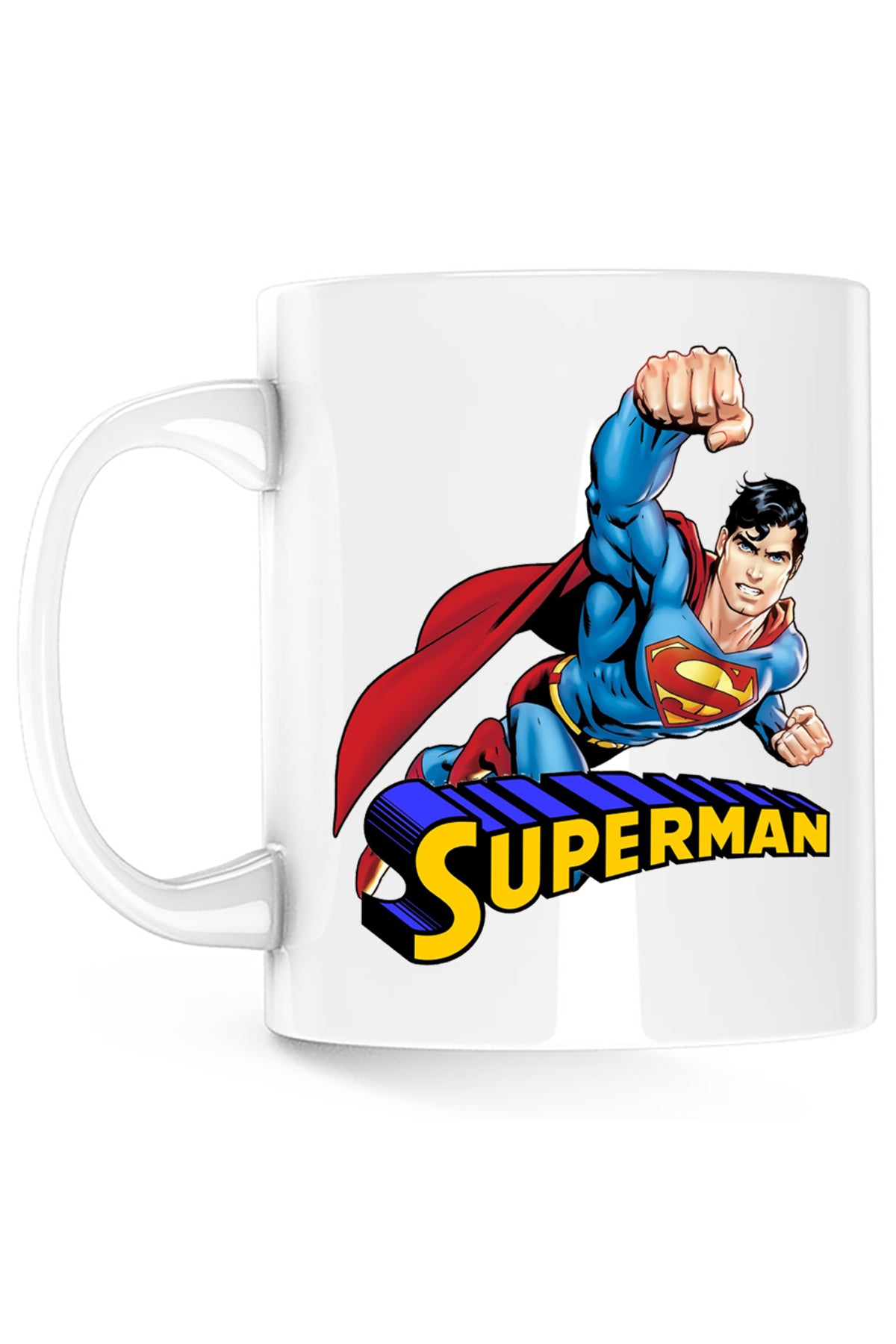 Cana Superman Men of Steel Revine Desen, alba, 330 ml