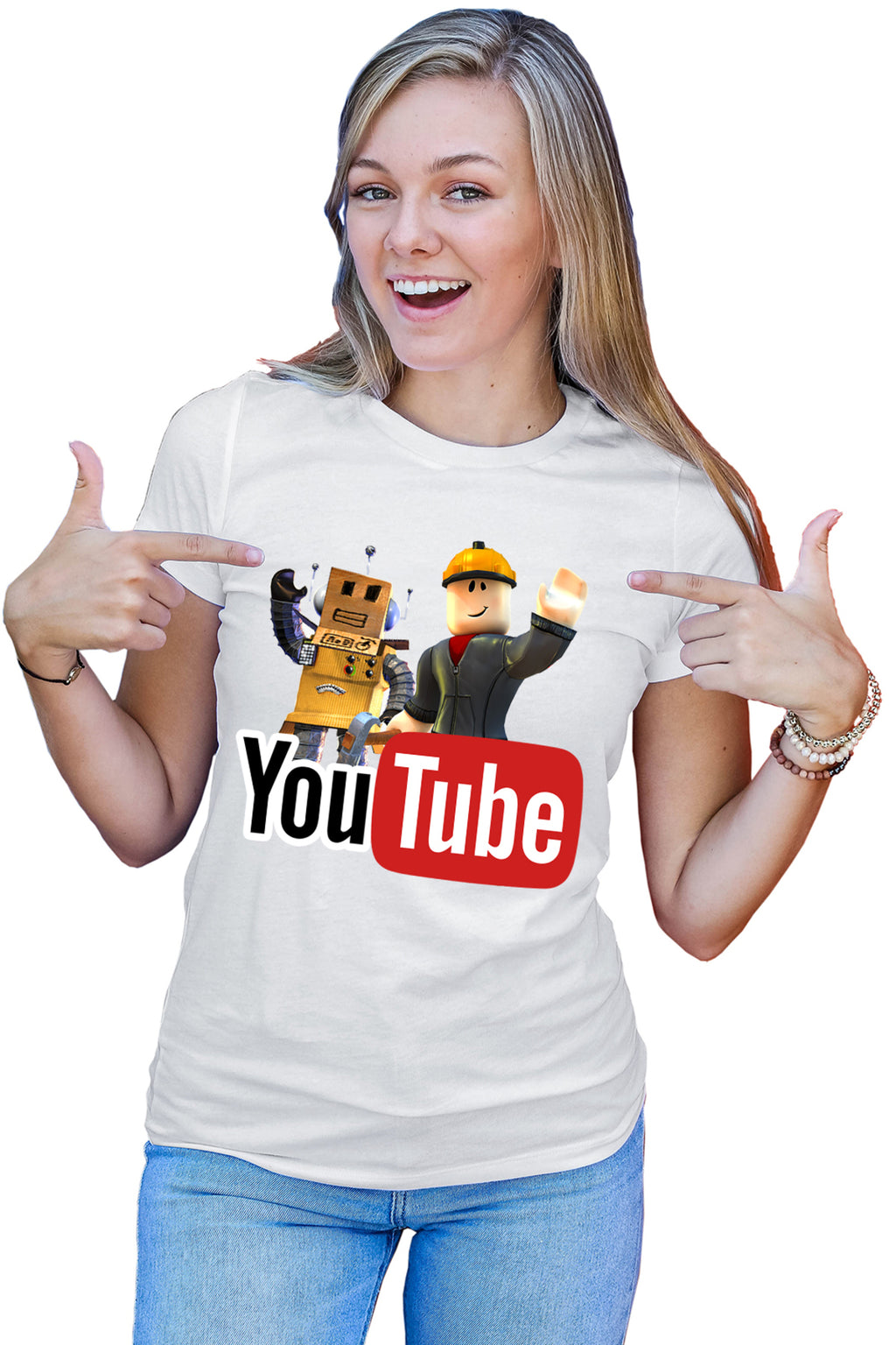 Tricou dama Roblox Youtube Creator Online Video Game