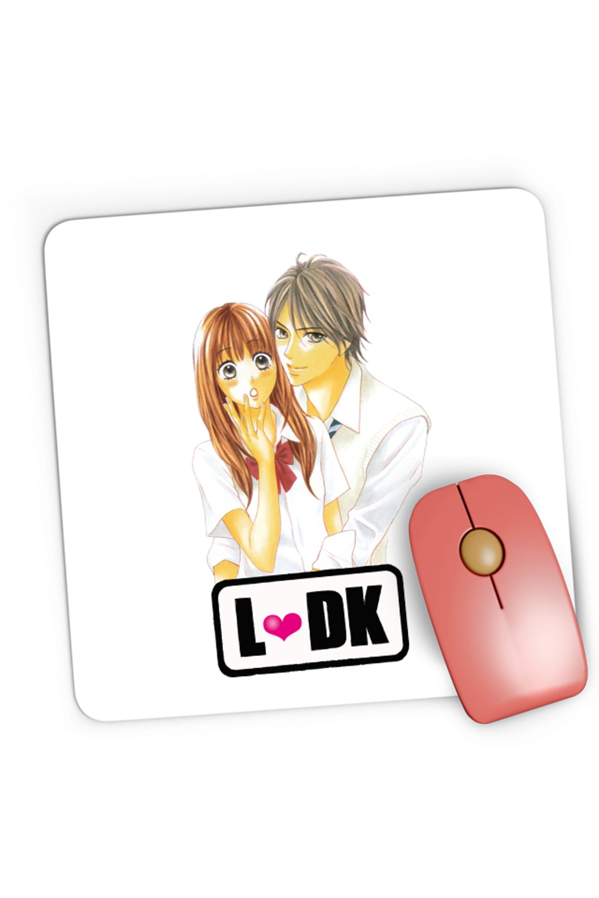 Mousepad Gaming LDK Nishimori Shuusei Love Heart School, 21x19 cm