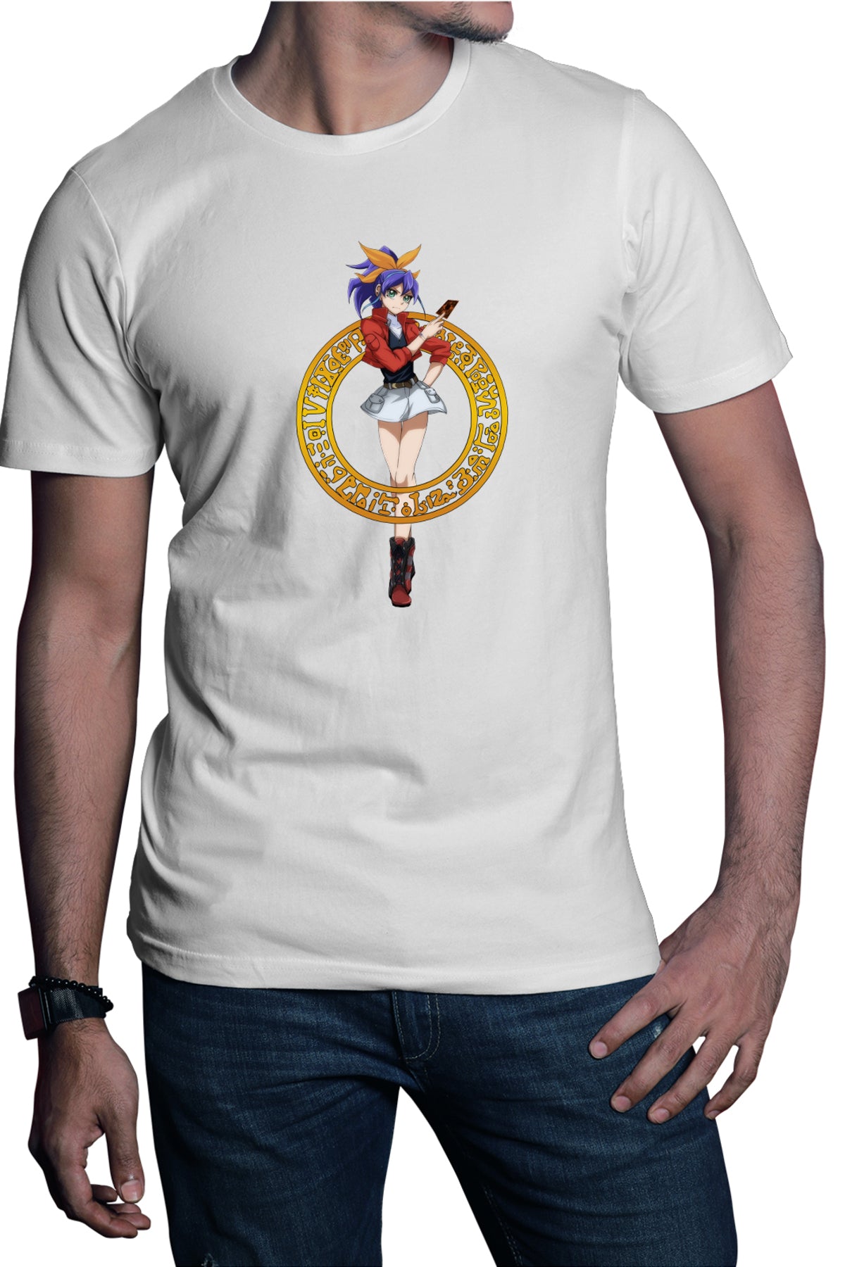 Tricou barbati Yu Gi Oh Anime Serena Magic Girl Player
