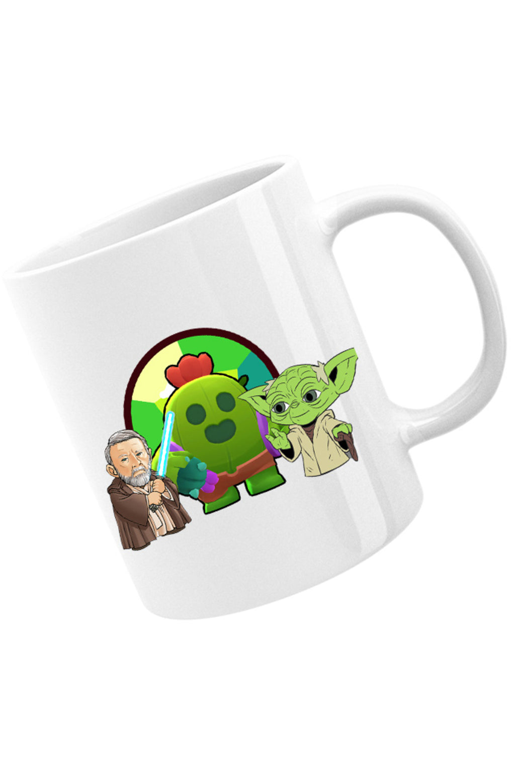 Cana Brawl Stars Cactus Flower Bio StarWars Obi Wan Kenobi Yoda, alba, 330 ml