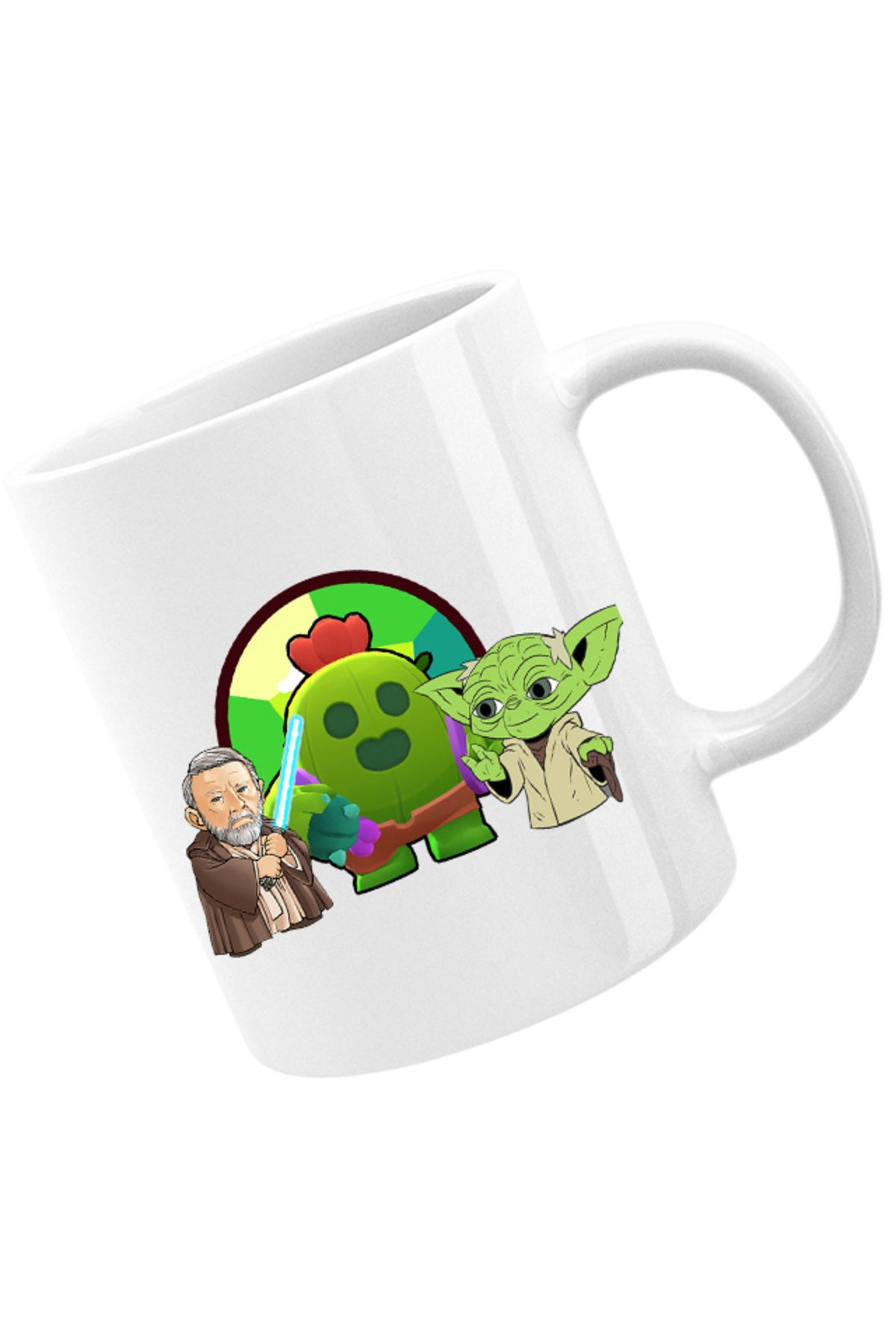 Cana Brawl Stars Cactus Flower Bio StarWars Obi Wan Kenobi Yoda, alba, 330 ml