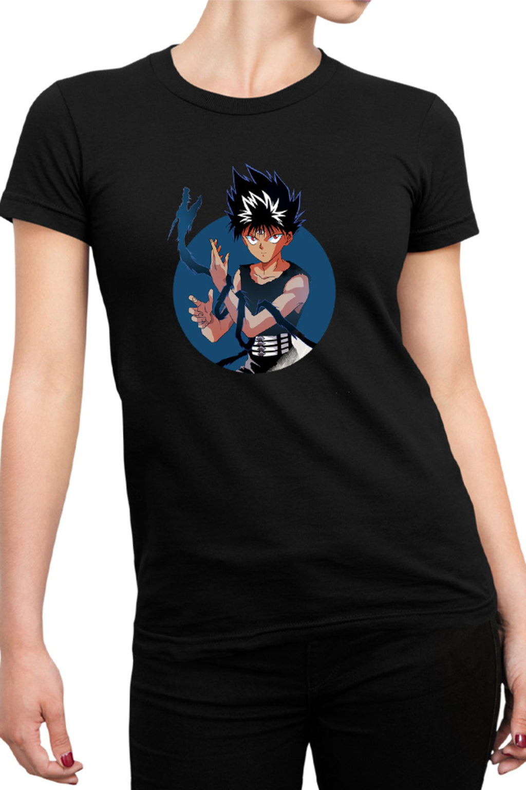 Tricou dama Yu Yu Hakusho Hiei Third Eye Last Ability Dragon