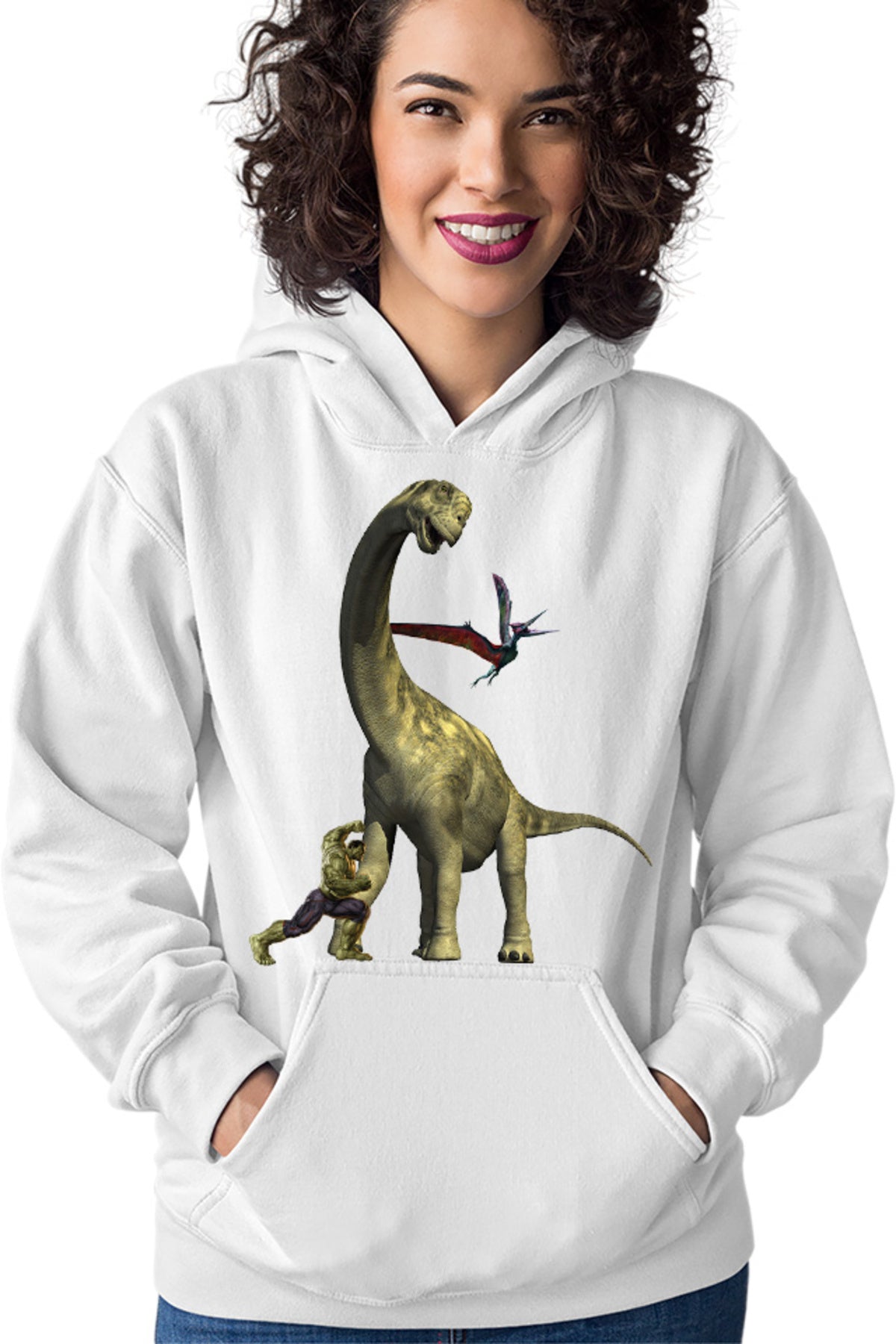 Hanorac dama Jurassic Park Triceratops Huge Neck Grass Eater Hulk