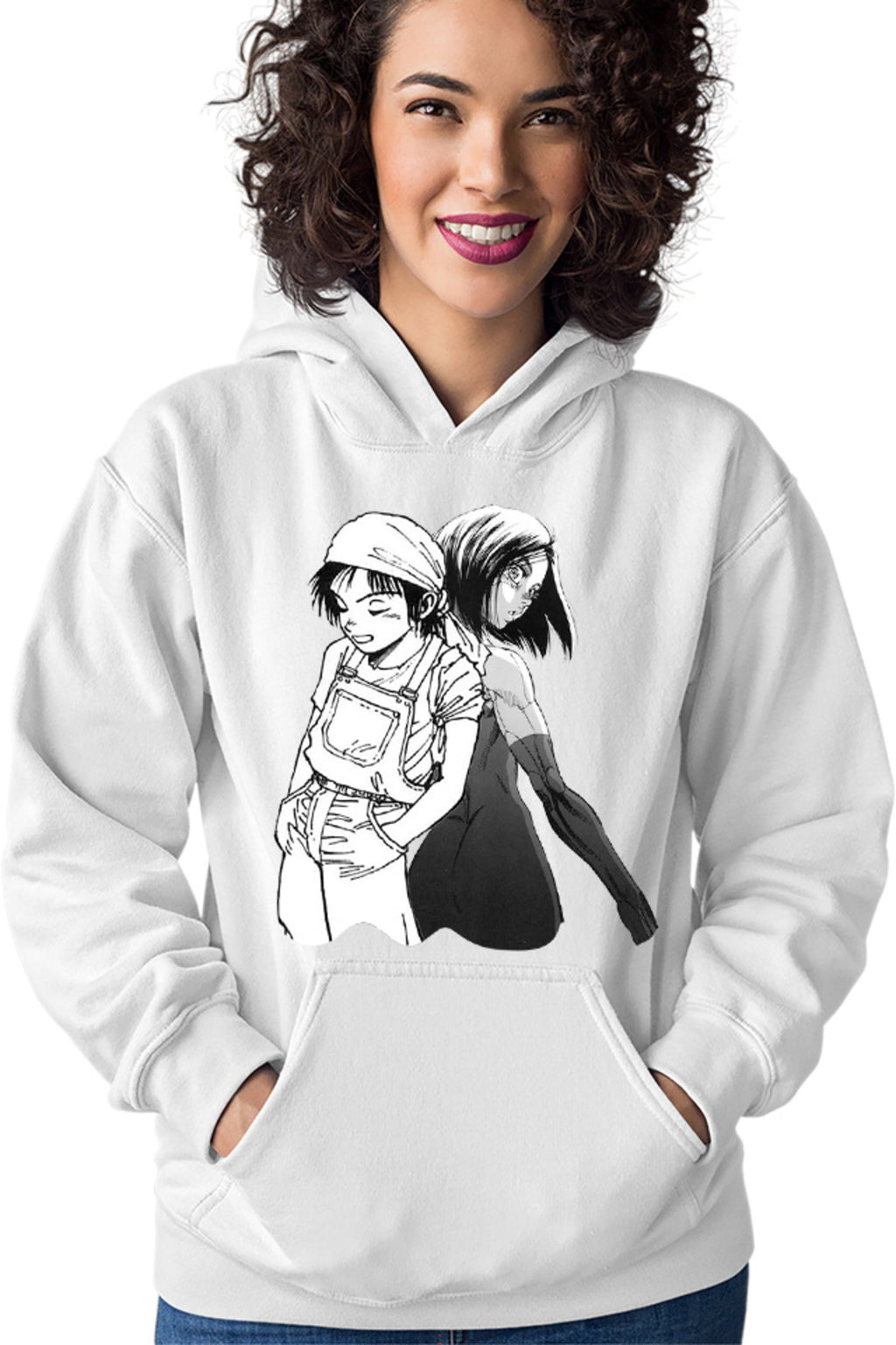 Hanorac dama Battle Angel Alita Gally Yugo Couple Animeeater