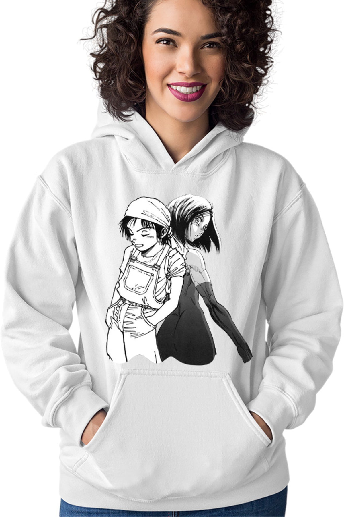 Hanorac dama Battle Angel Alita Gally Yugo Couple Animeeater