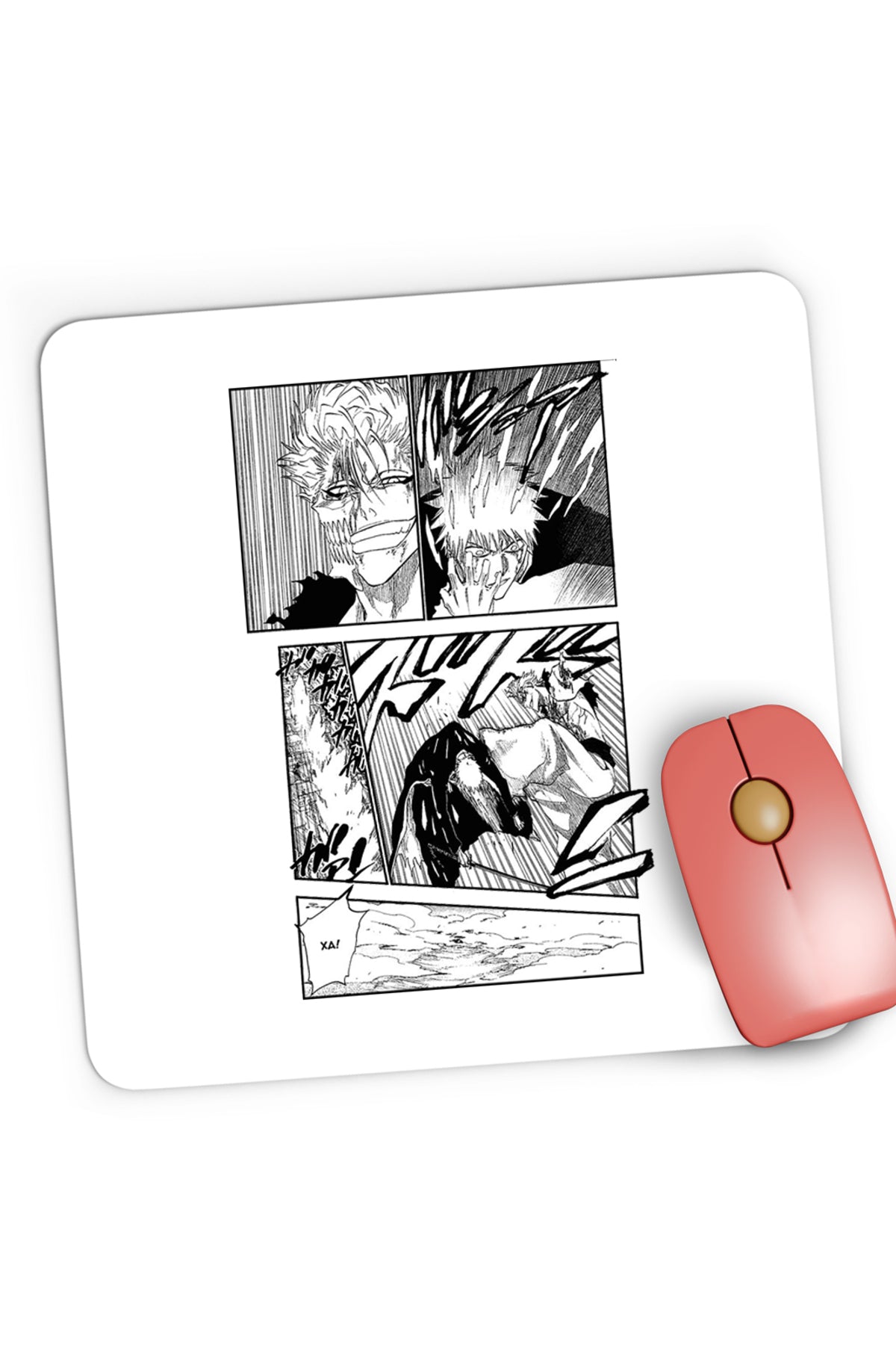 Mousepad Gaming Bleach Ichigo Manga Katana Atack, 21x19 cm