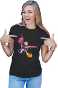 Tricou dama Clash of Clans Dragon Fire Thor Chibi Anime Version