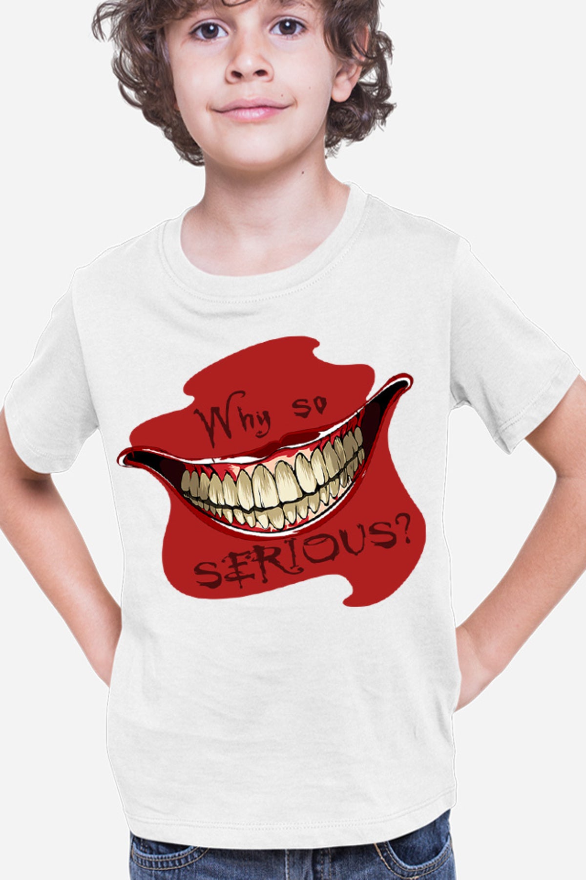 Tricou copii Joker Why Serious Smile Horror