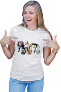Tricou dama Captain America Fortnite Fox Skin Minecraft Steve Paw Patrol