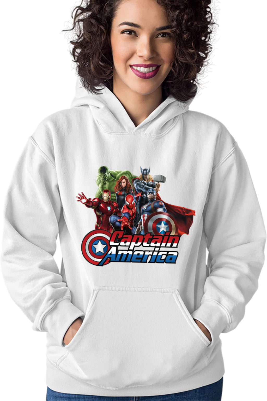Hanorac dama Captain America Hulk Iron Man Catgirl Marvel DC Comics