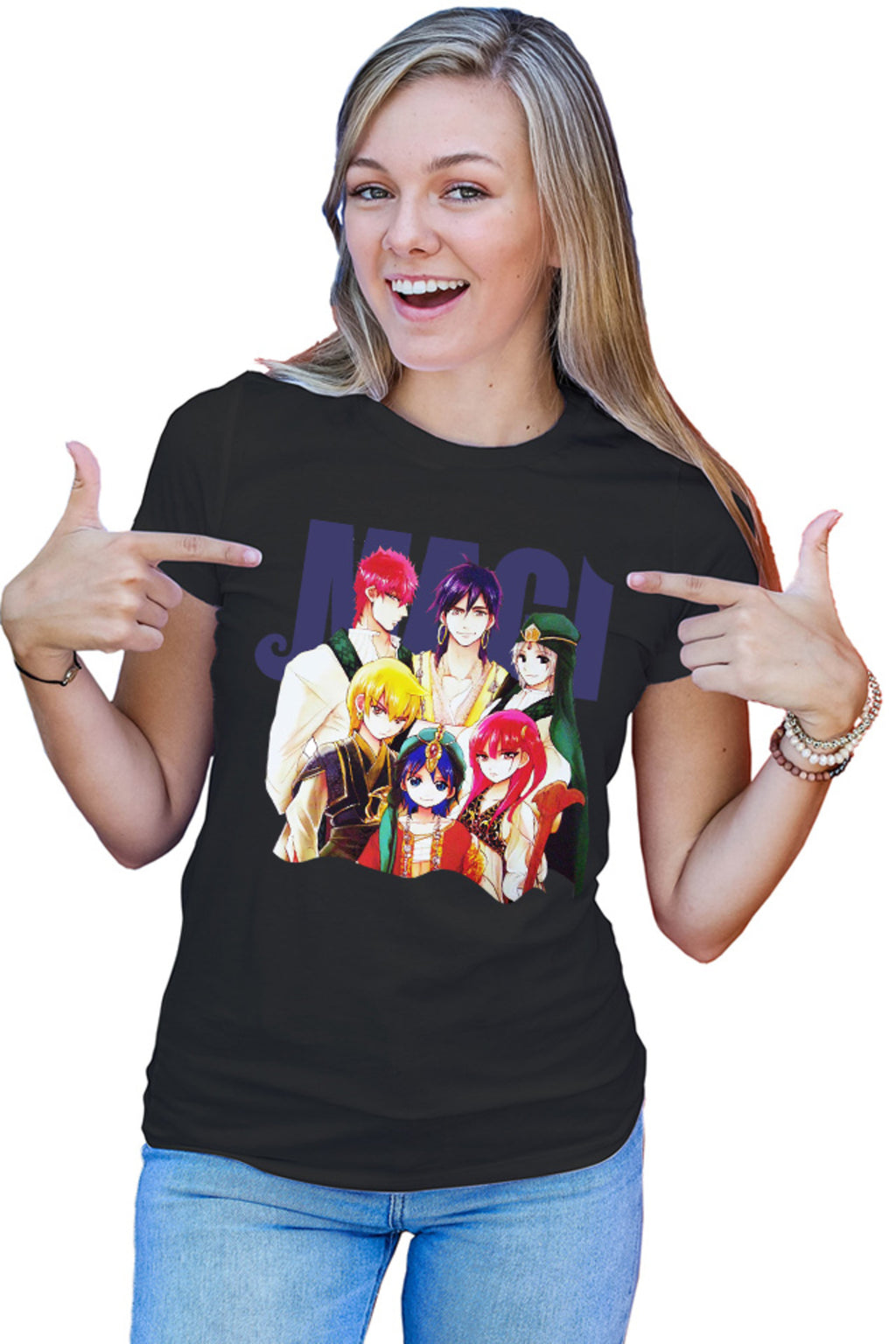 Tricou dama Magi The Labyrinth of Magic Dream Team Photo Magic Dungeon Power