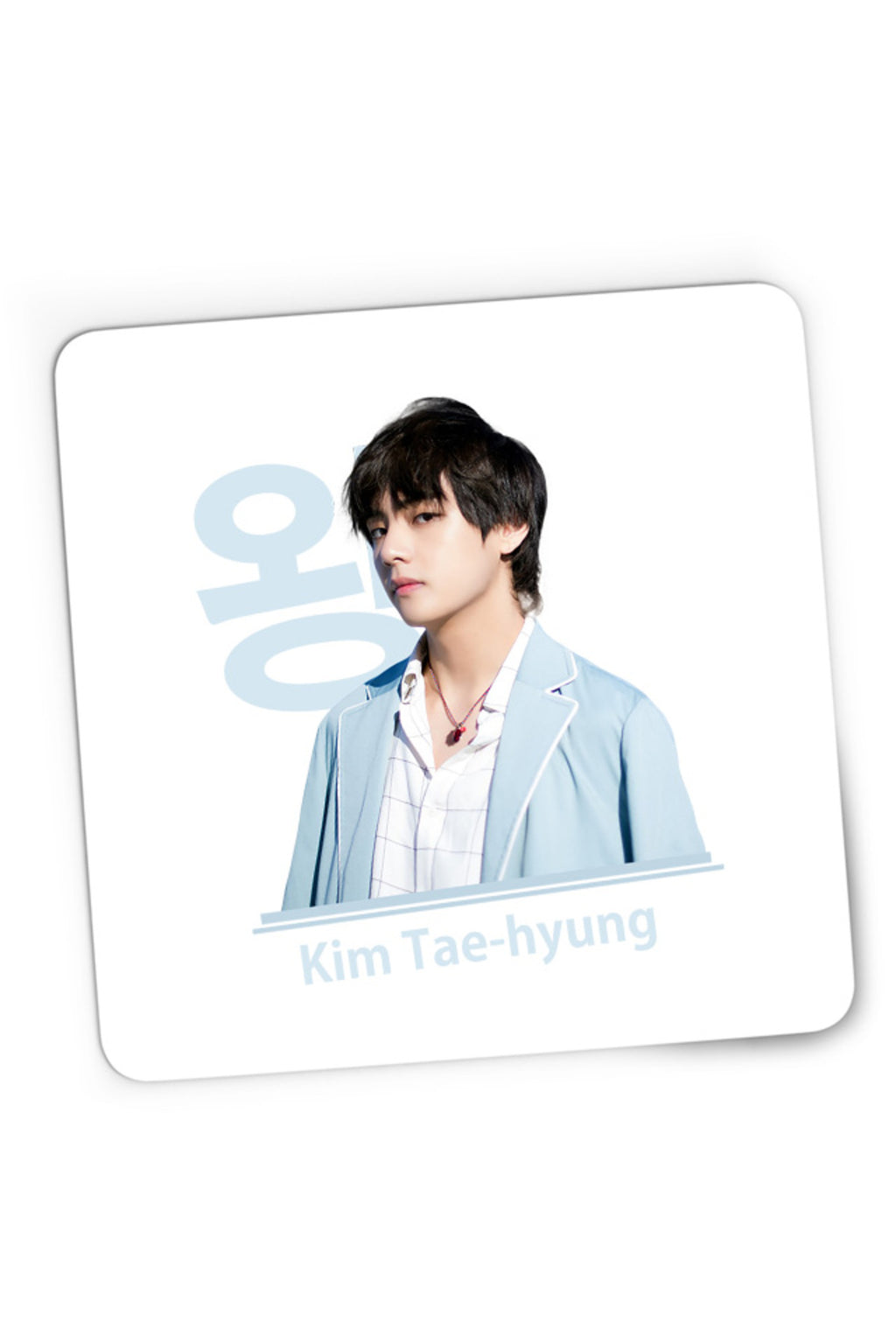 Mousepad Gaming BTS V Tae Hyung King Vocals Heart Korean Model, 21x19 cm