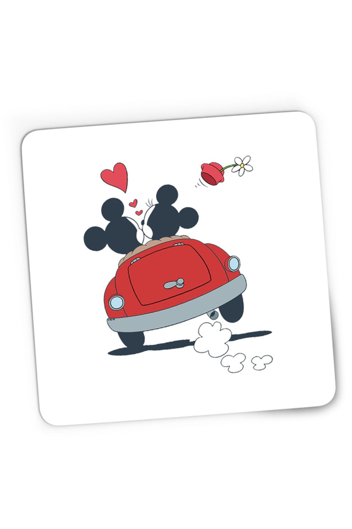 Mousepad Gaming Mickey Mouse Lovers Minnie Flower, 21x19 cm