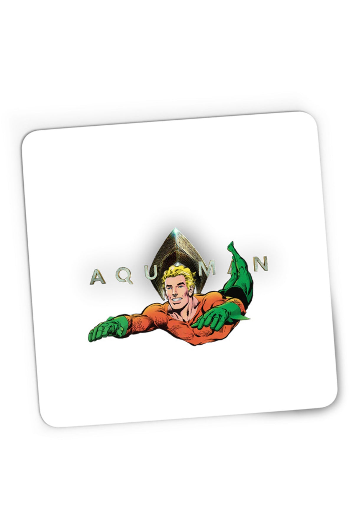 Mousepad Gaming Aquaman Logo Jump Water Swim Hero Strong, 21x19 cm