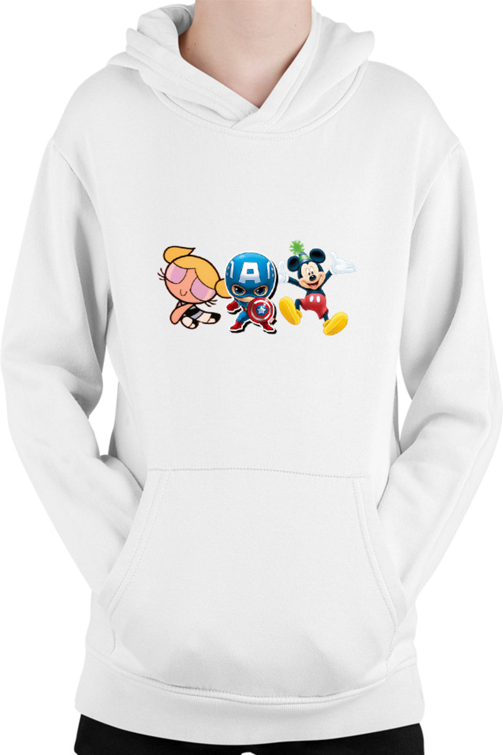 Hanorac copii Captain America Chibi Small Cute Mickey Mouse Powerpuff