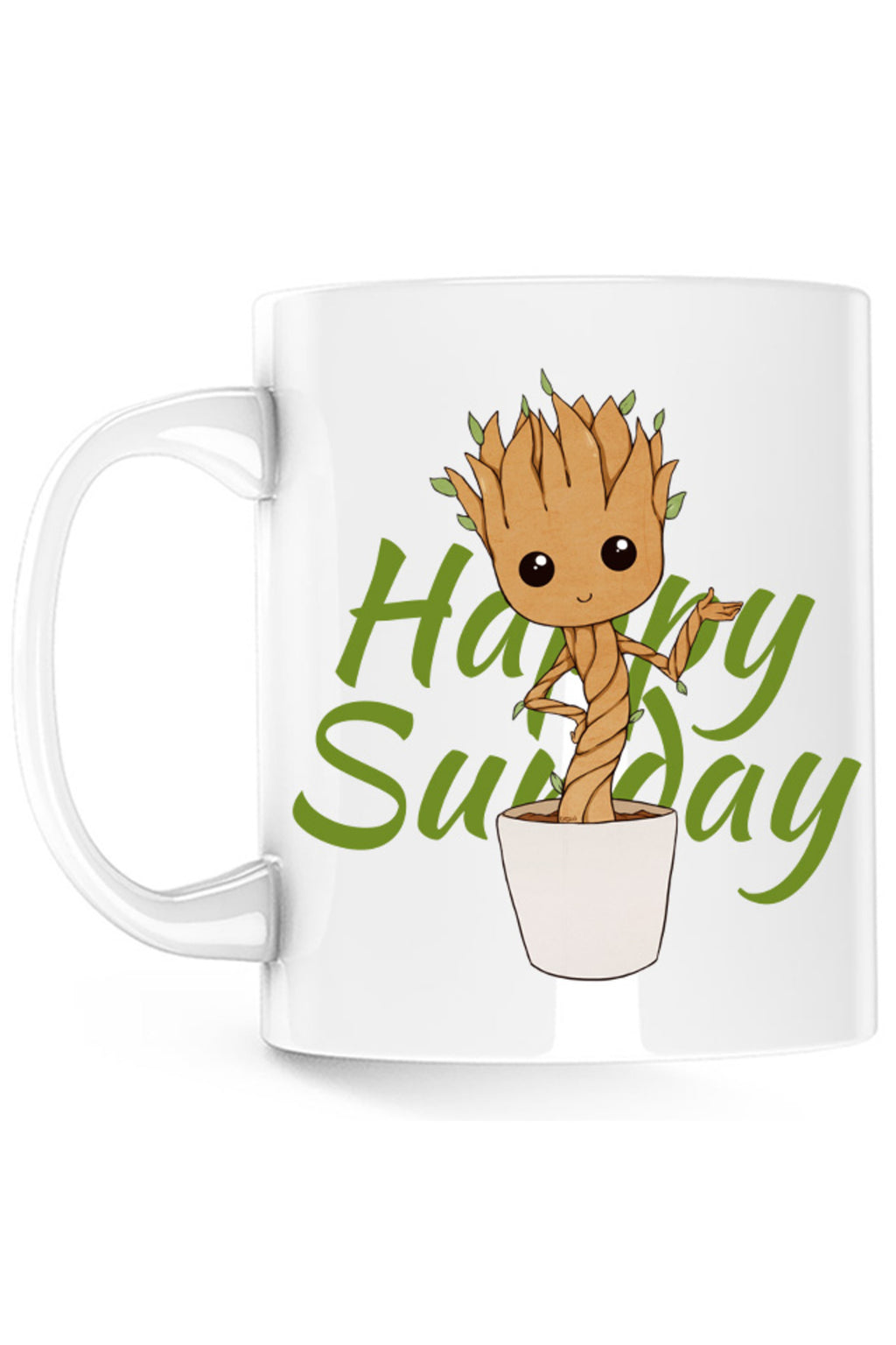 Cana Baby Groot Sunday Happy Marvel DC Happy Smile, alba, 330 ml