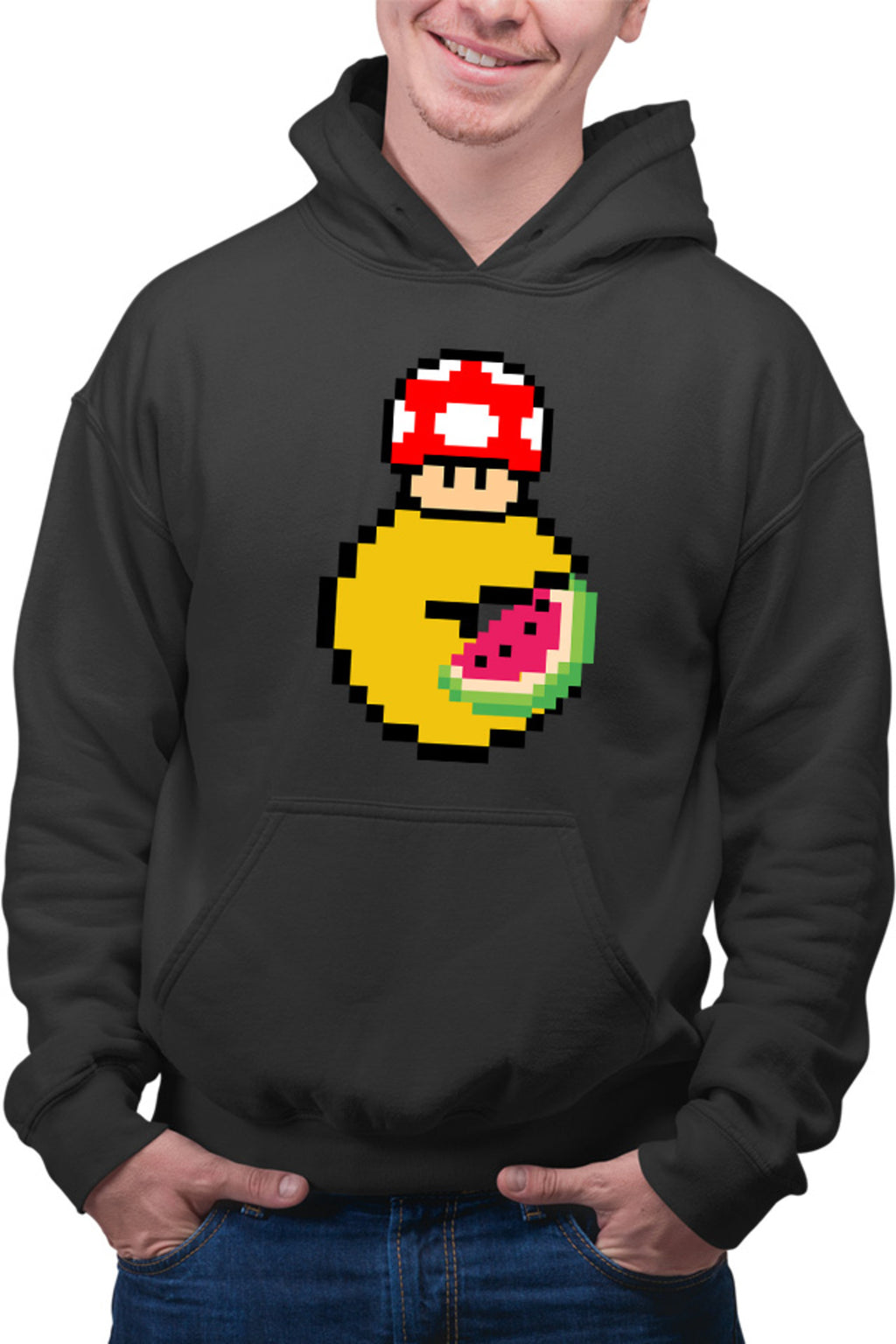 Hanorac barbati Pac Man Mario Minecraft Watermalon Slice