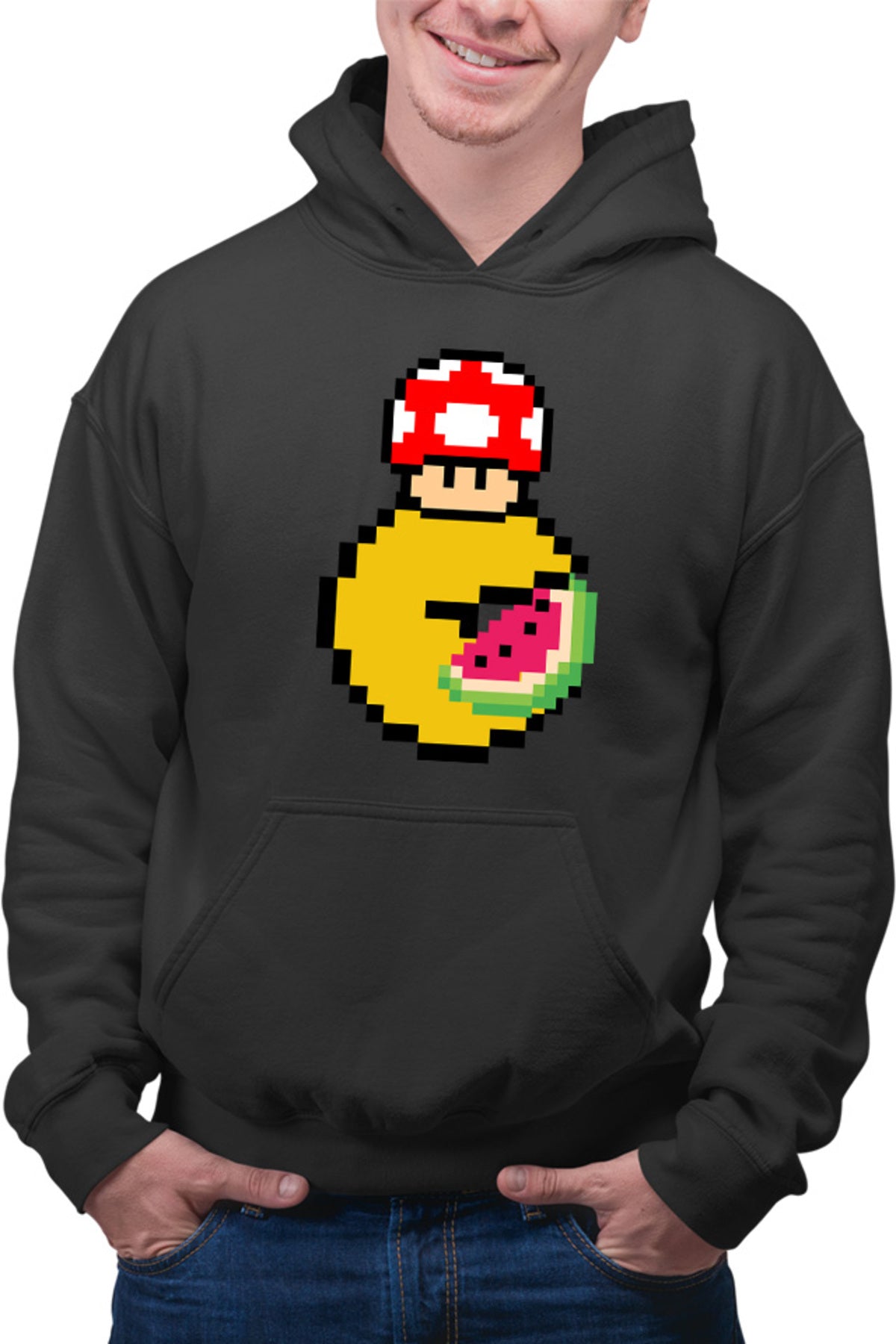 Hanorac barbati Pac Man Mario Minecraft Watermalon Slice