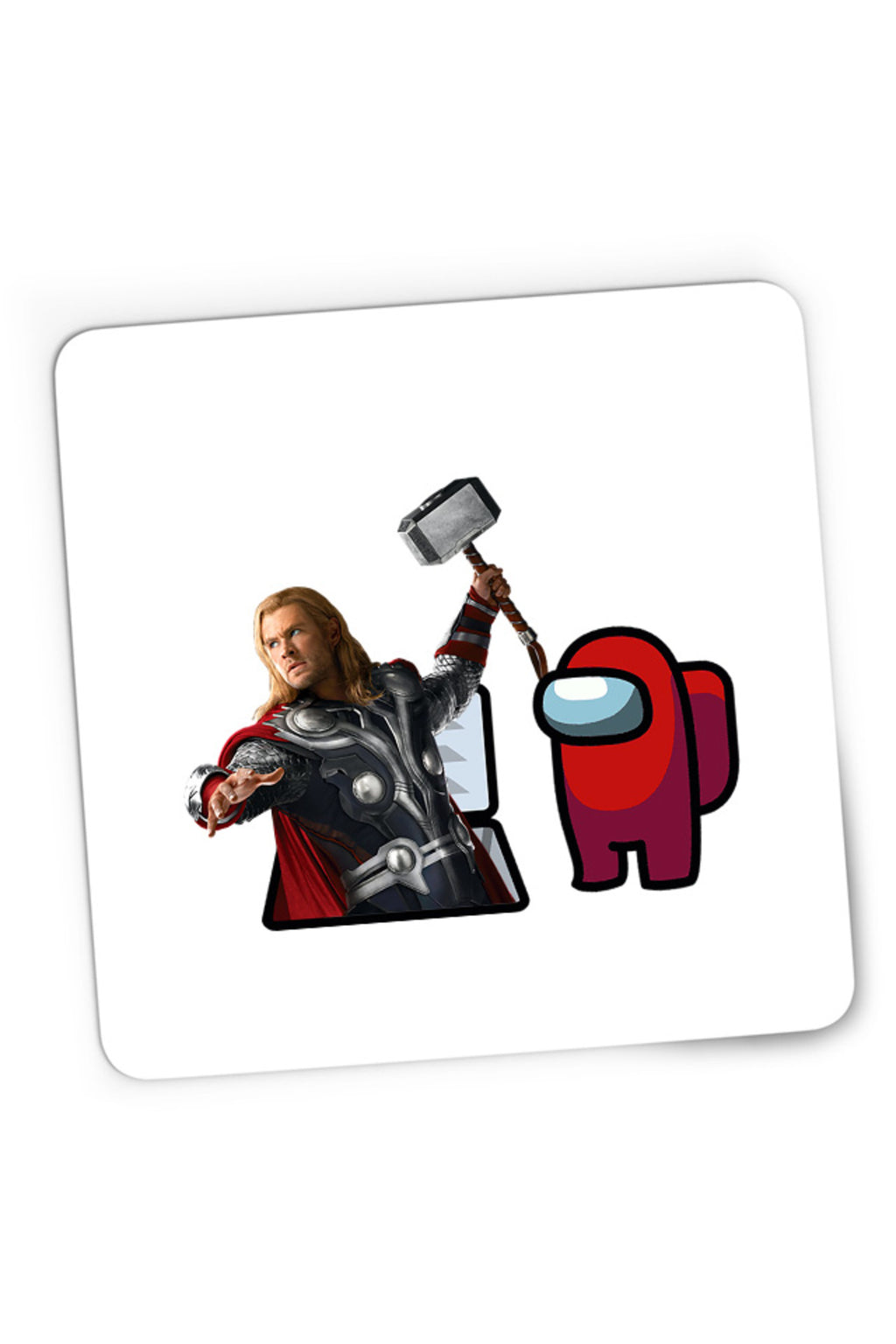 Mousepad Gaming Thor Among Us Suspicious Vent Hammer Gameplay Puzzle, 21x19 cm