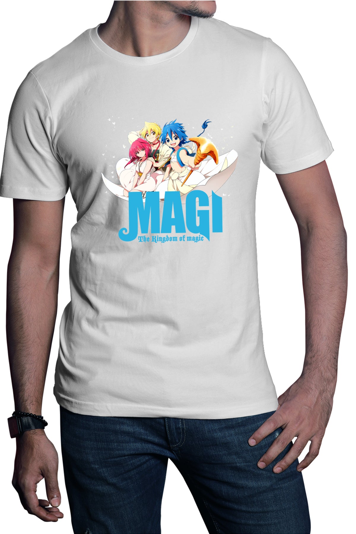 Tricou barbati Magi The Labyrinth of Magic Protagonists Group Flying Carpet