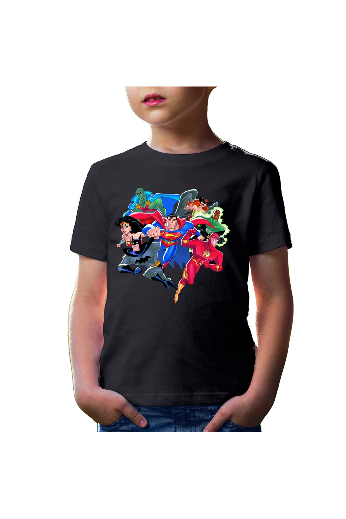 Tricou copii The Flash Batman Justice League Superhero