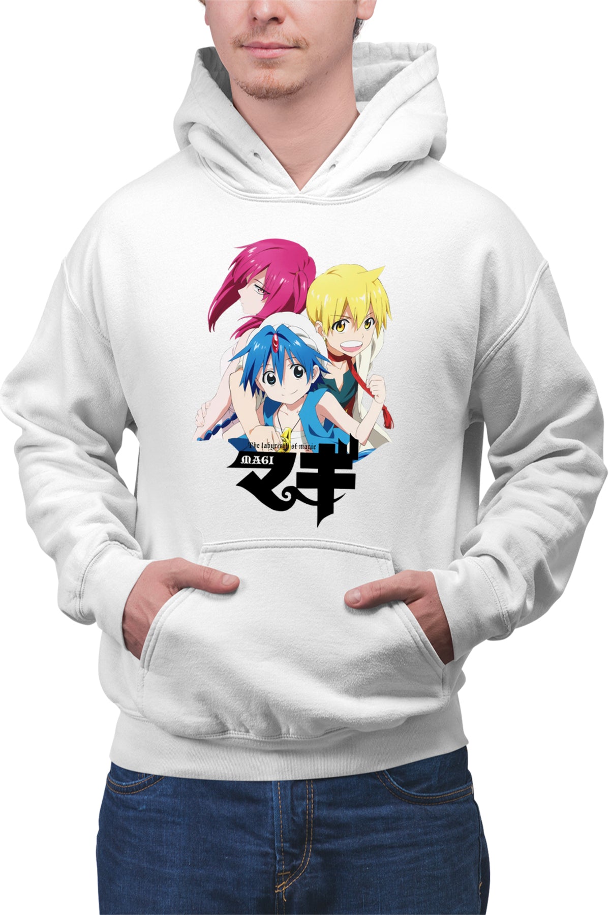 Hanorac barbati Magi The Labyrinth of Magic Wonder Red Hair Sad