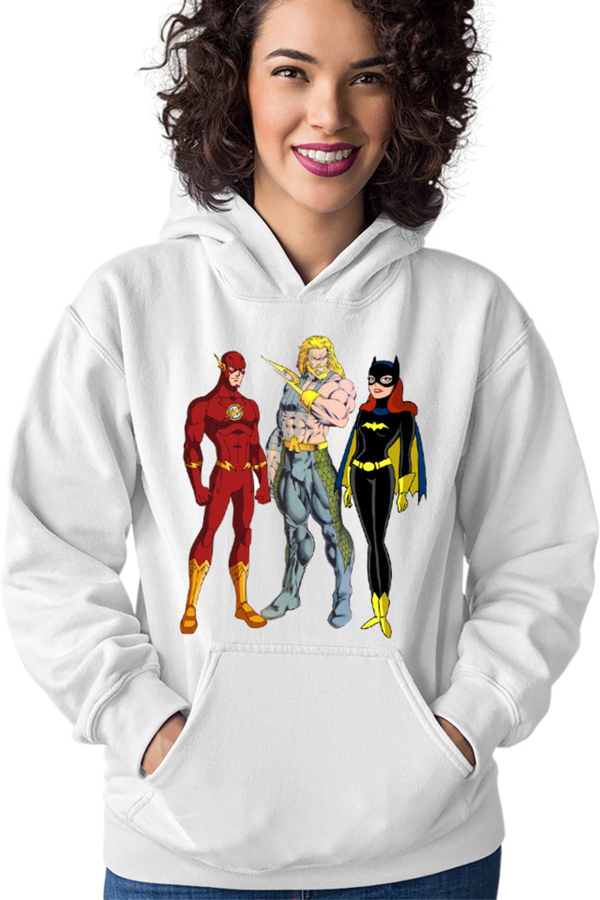 Hanorac dama Aquaman Batgirl Flash Comics Cartoons Water Action Mystery