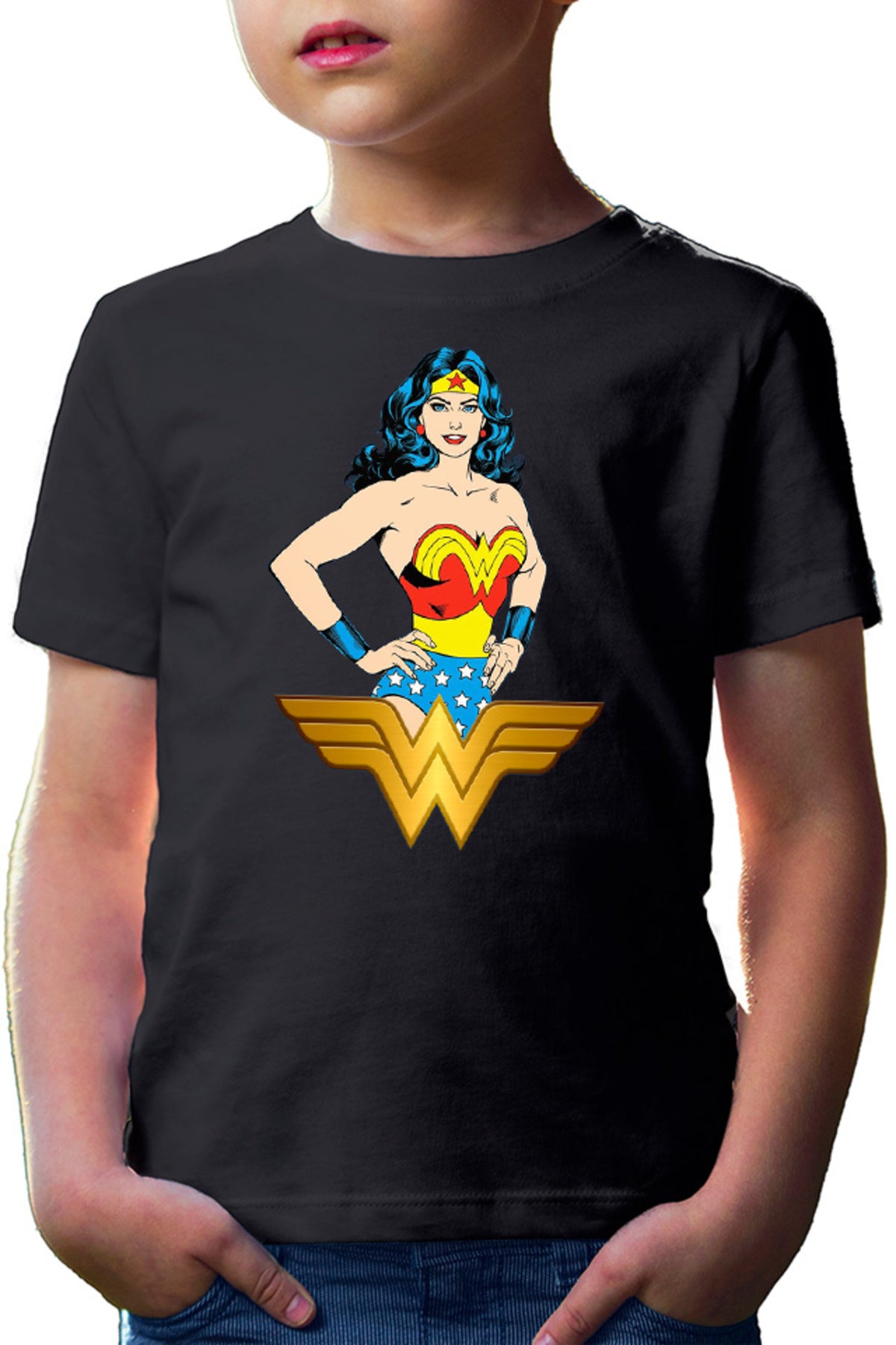 Tricou copii Wonder Woman Symbol Adventure Help Psychology