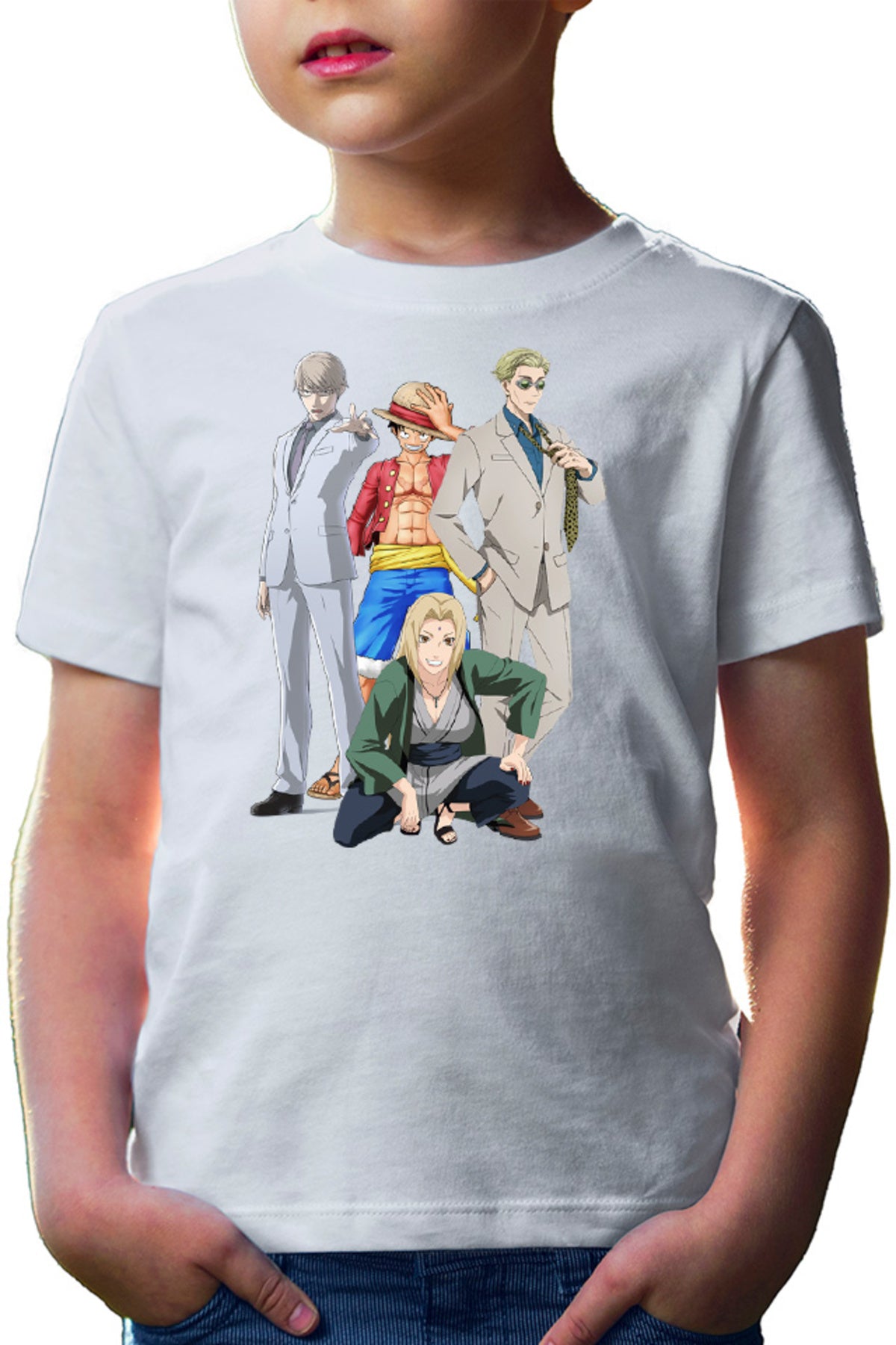 Tricou copii Ajin Tosaki Naruto One Piece Luffy Jujutsu Kaisen