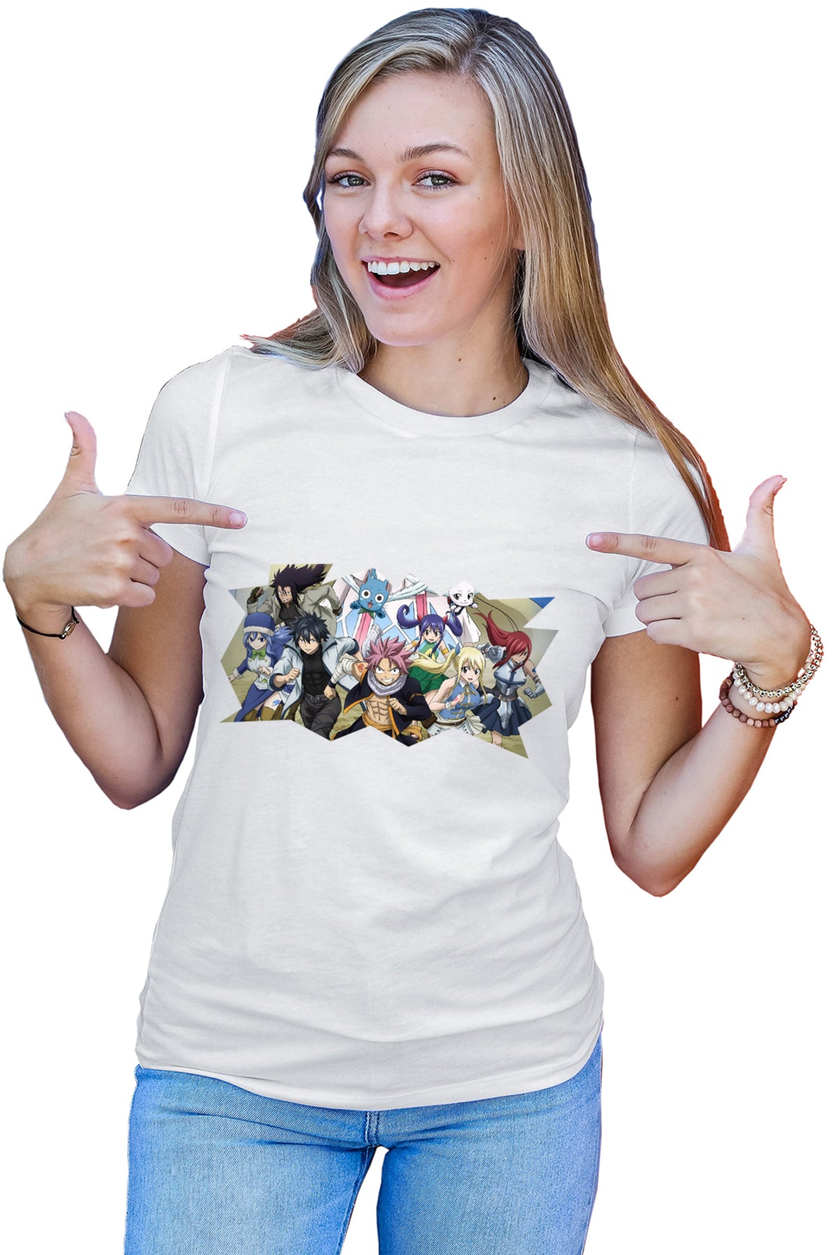 Tricou dama Fairy Tail Fantasy Anime Manga Natsu Dragneel