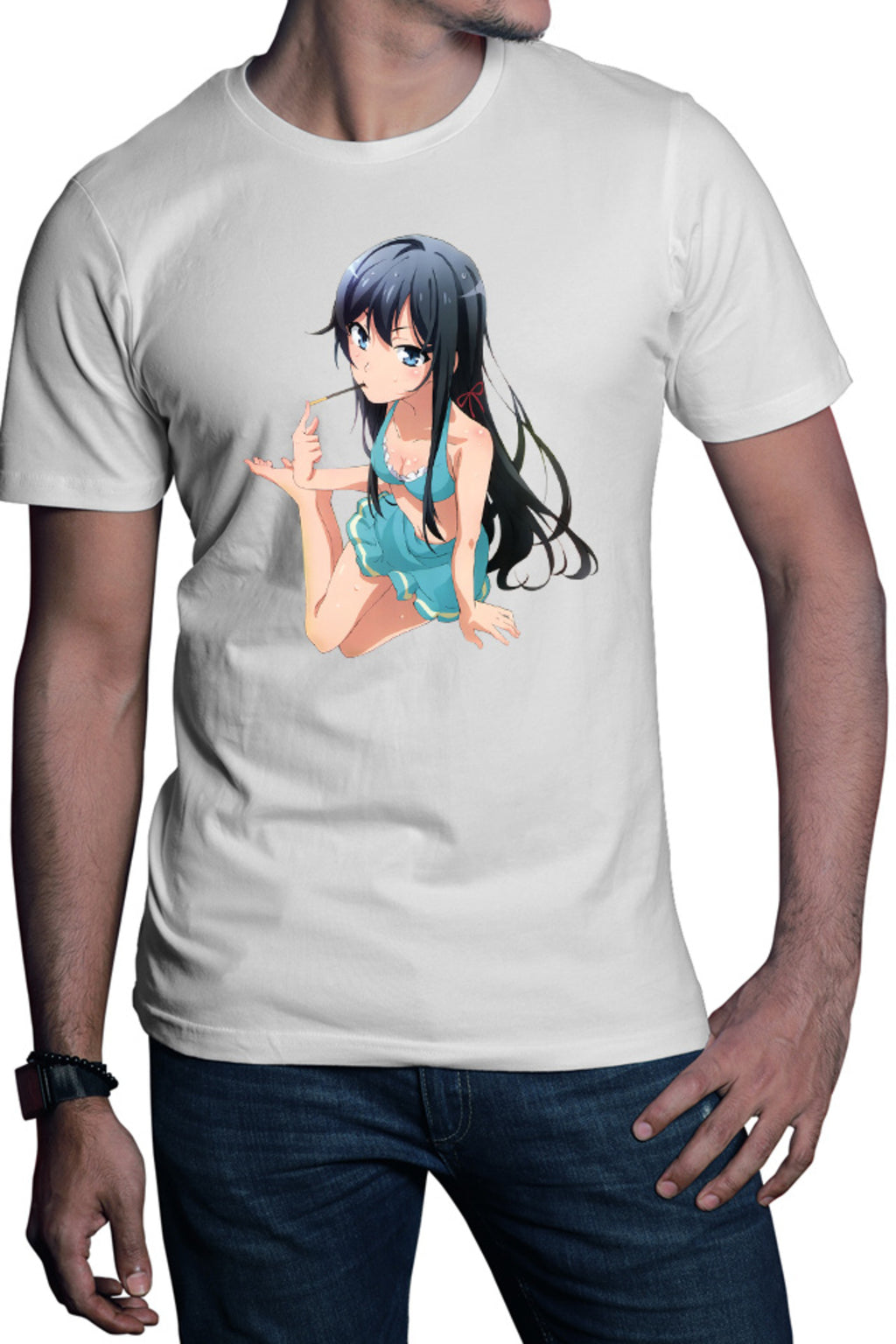 Tricou barbati OreGairu Yukino Swim Suit Summer Pocky