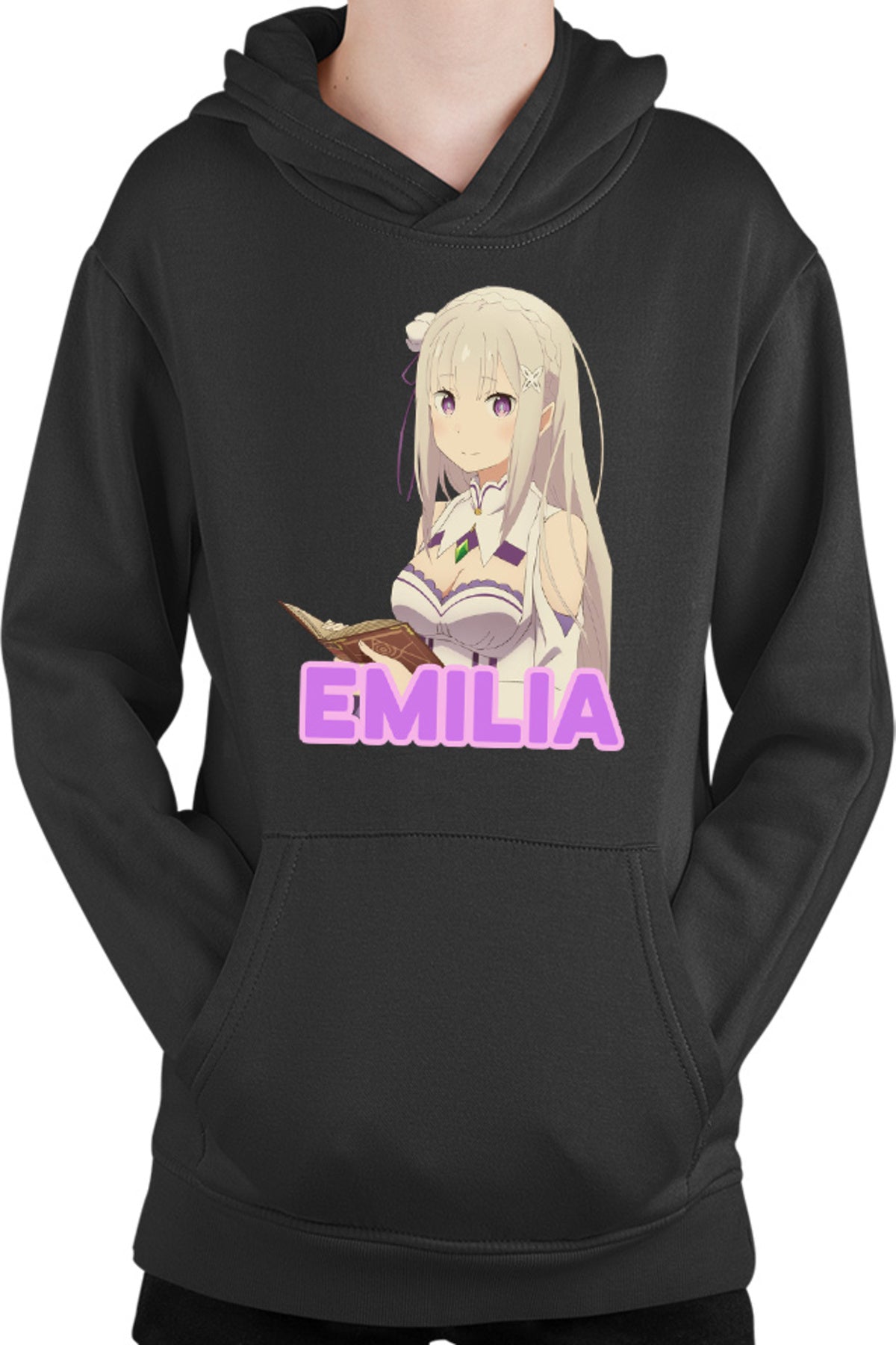 Hanorac copii Re Zero Emilia Cat Magical Princess Kind Wizard Time