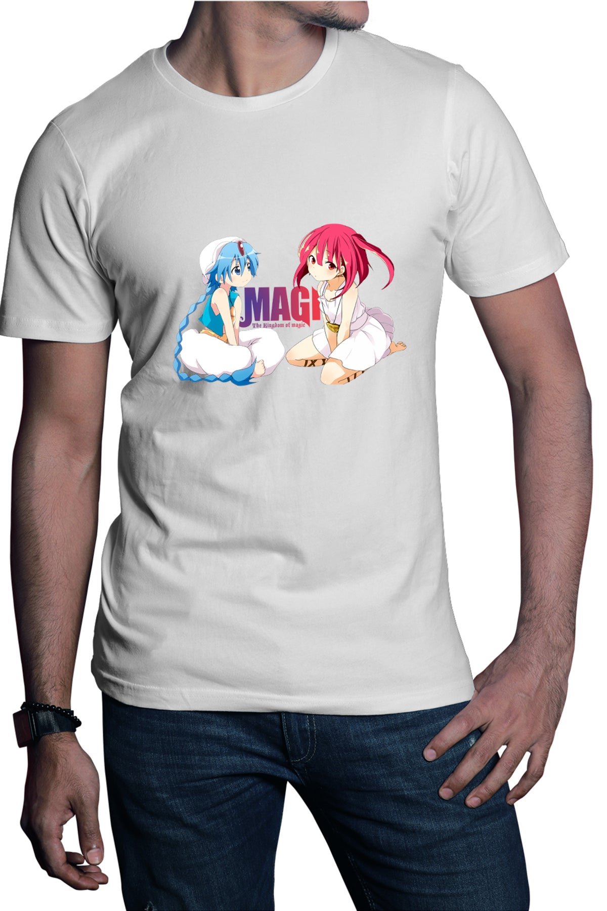 Tricou barbati Magi The Labyrinth of Magic Alladin Morgiana Sitting