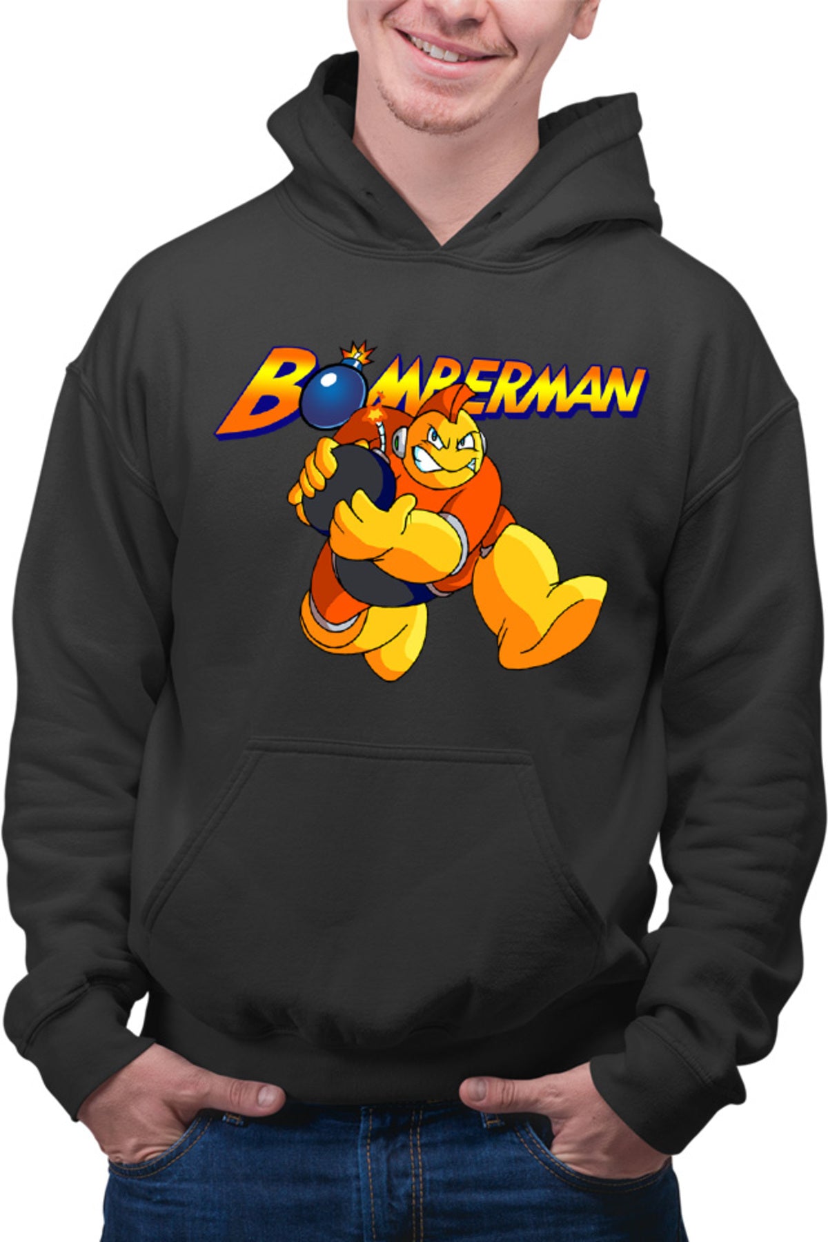 Hanorac barbati Bomberman Run Bomb Logo Action