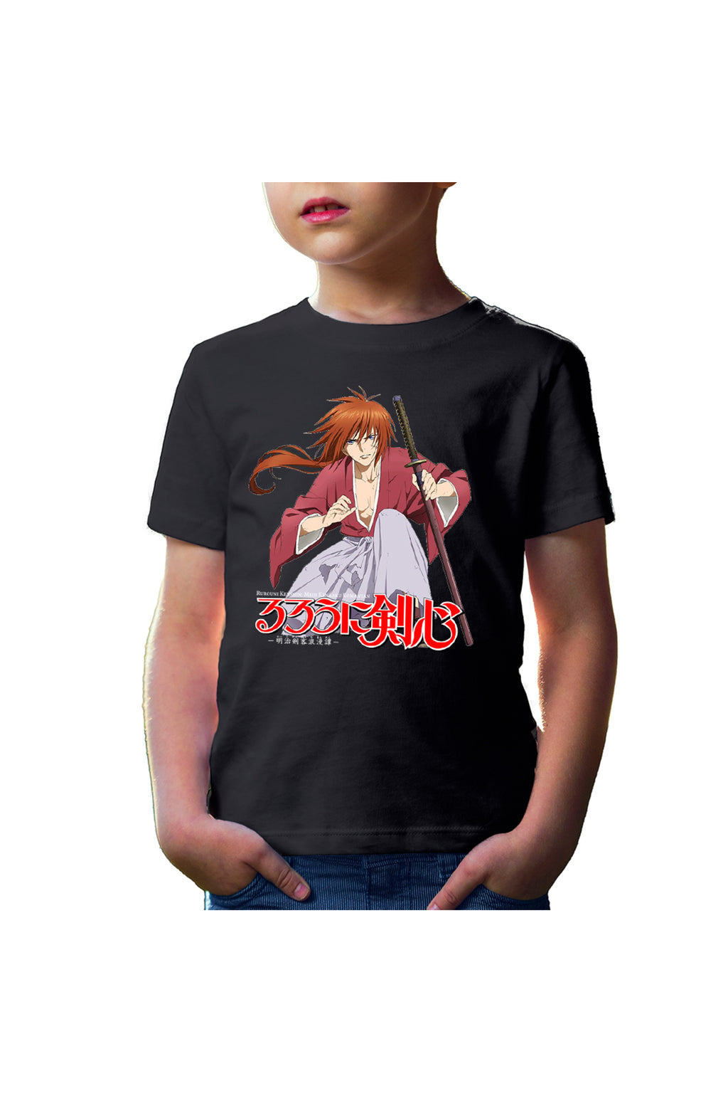 Tricou copii Rurouni Kenshin Sword Sit Meiji Swordsman Romantic Story