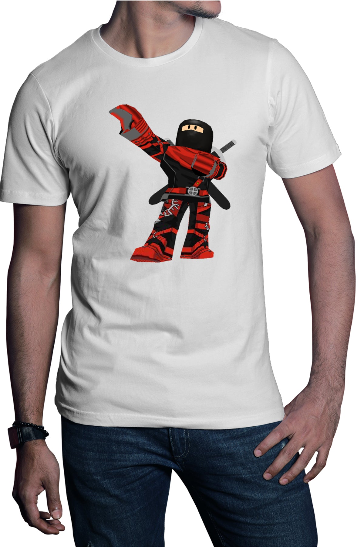 Tricou barbati Roblox Ninjago Deadpool Game