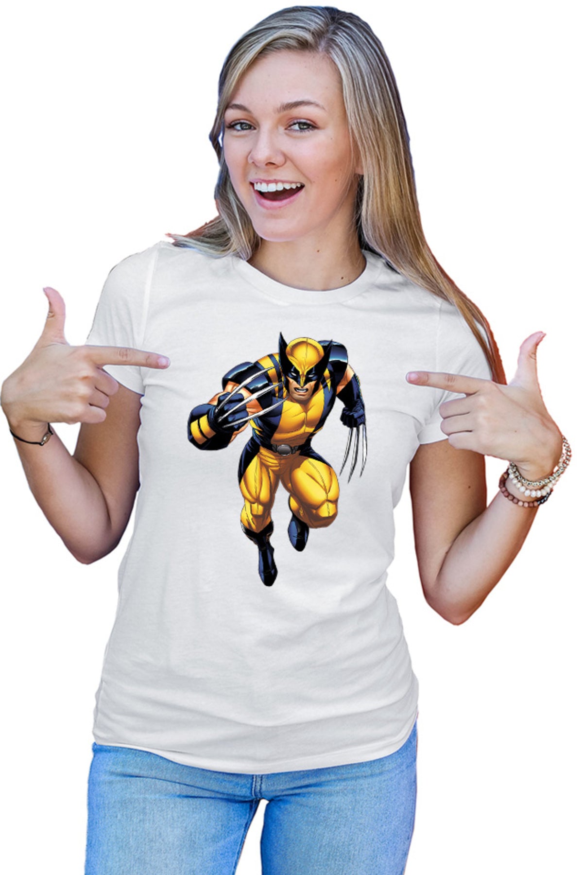 Tricou dama Wolverine Superhero Strong American Comics