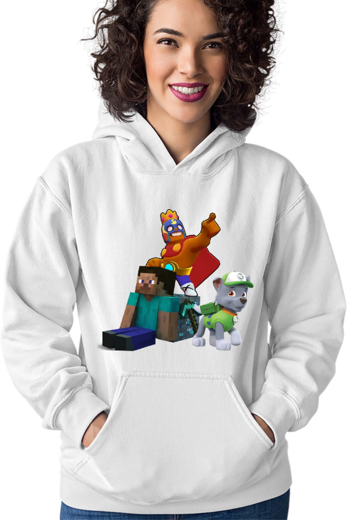 Hanorac dama Brawl Stars Player Minecraft Diamond Cube Paw Patrol Rocky