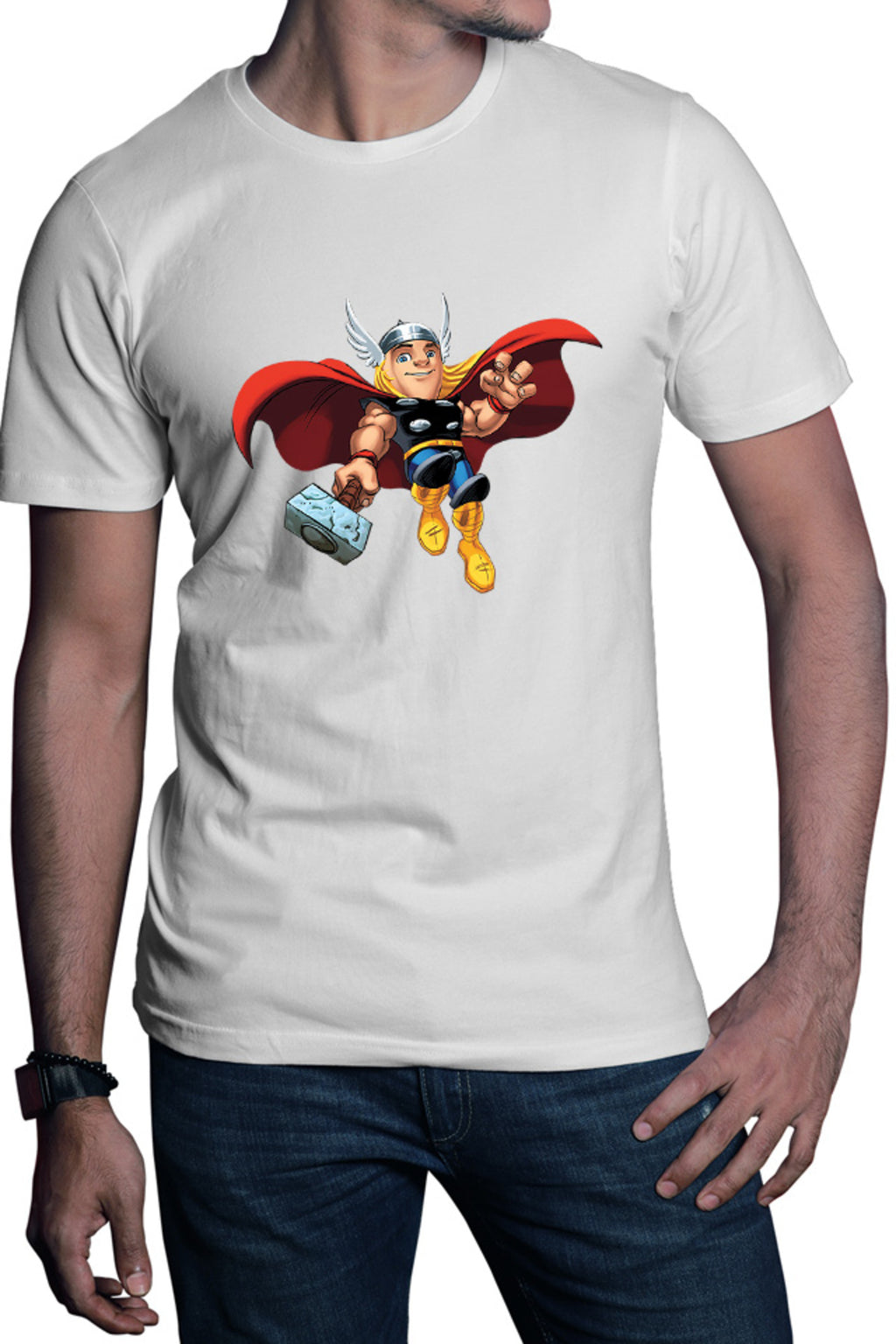 Tricou barbati Thor Fly Hammer Arrogant Midgard God Walt Disney