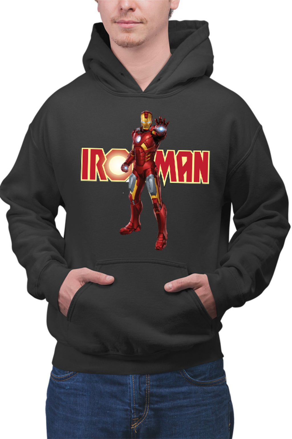 Hanorac barbati Ironman Logo Suit Accident American Comic Books