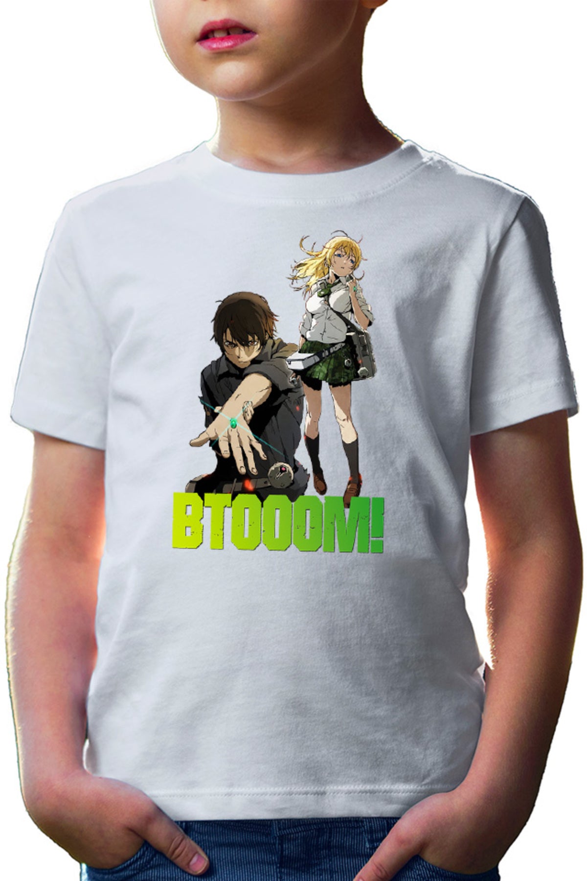 Tricou copii Btooom! Sakamoto Ryouta Himiko Team Junya Inoue Combat Arms
