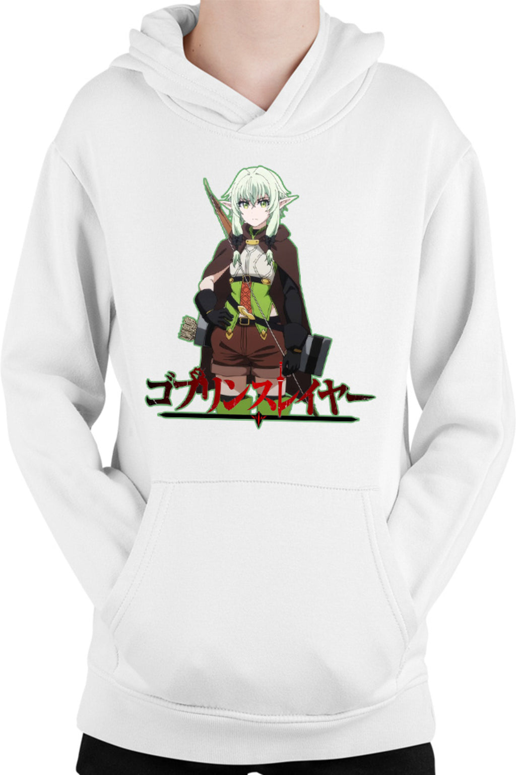 Hanorac copii Goblin Slayer Magical Elf Bow Archer Otaku Demon