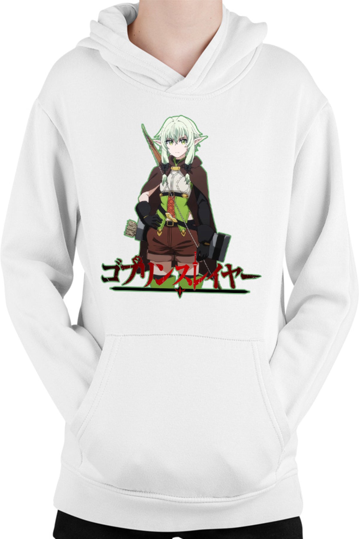 Hanorac copii Goblin Slayer Magical Elf Bow Archer Otaku Demon